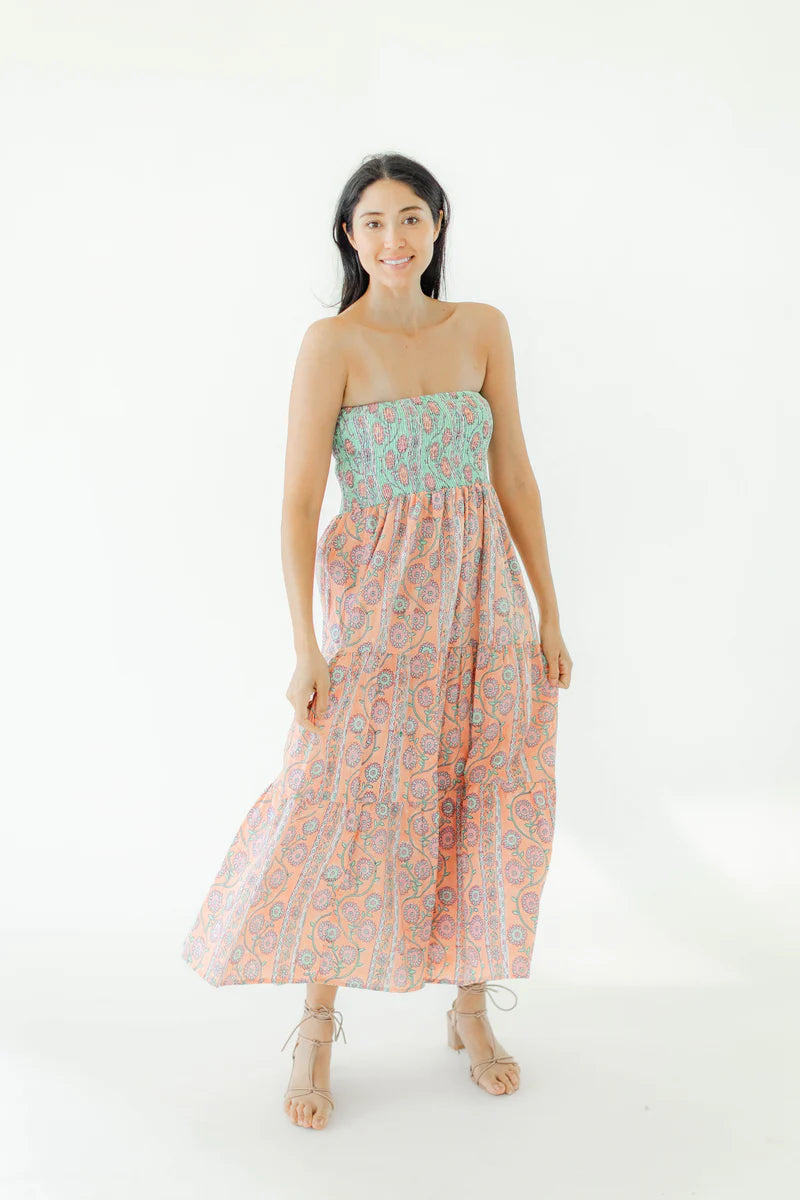 Victoria Dunn Santa Fe Dress Peach Blossom | Vagabond Apparel Boutique