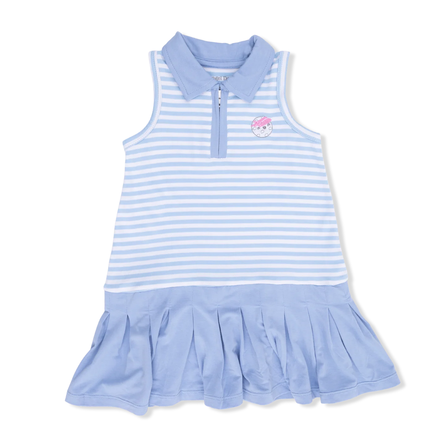Angel Dear | Striped Golf Polo Tennis Dress W/Cartwheel Shorts | Top | Vagabond | Apparel | Boutique