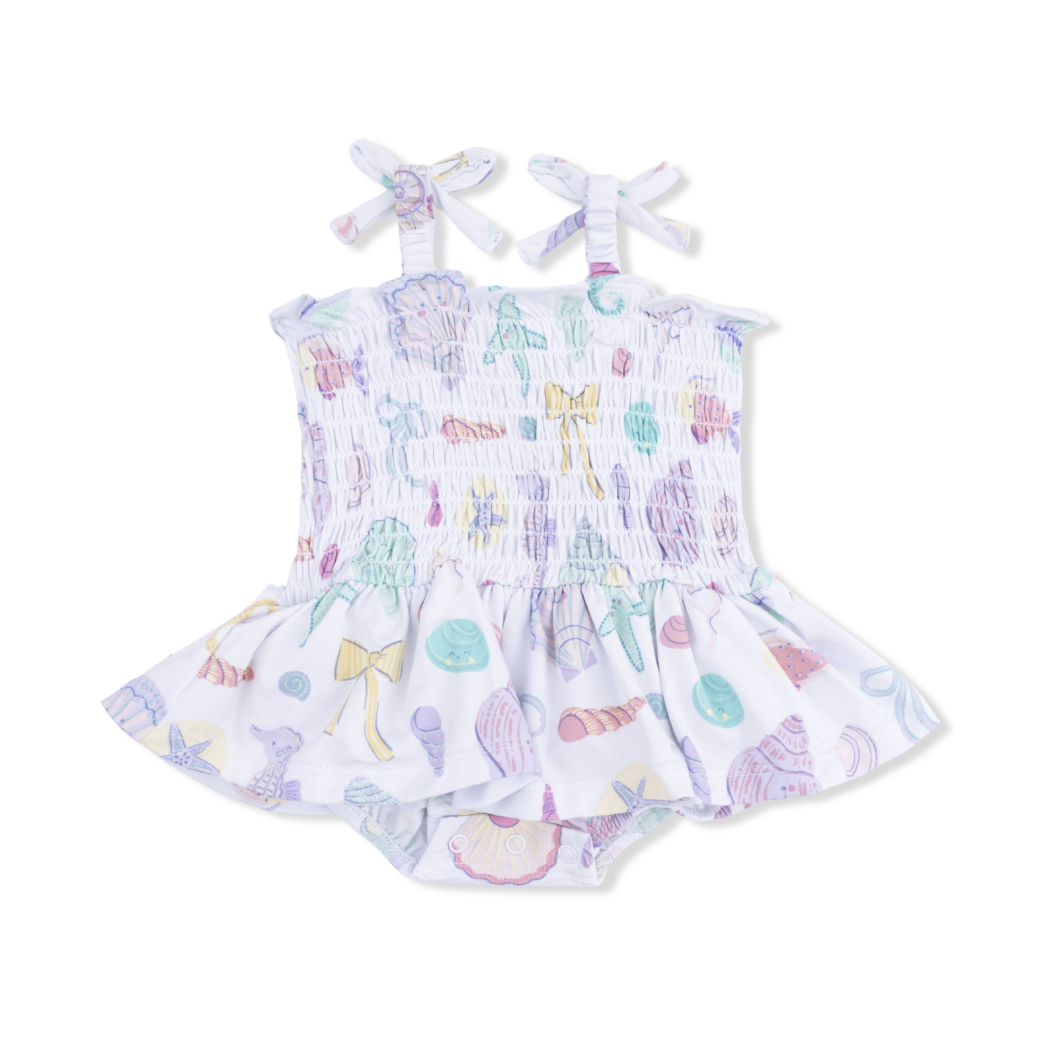 Angel Dear | Beach Days Smocked Bubble W/Skirt | Vagabond | Apparel | Boutique