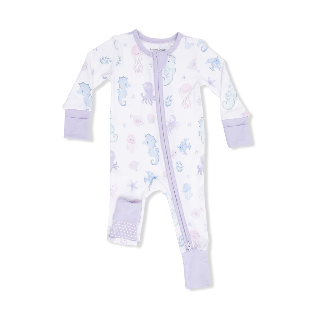 Angel Dear | Floral Sea Creatures Convertible Romper | Front | Vagabond | Apparel | Boutique