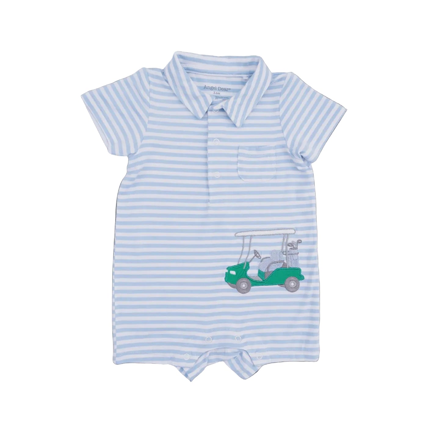 Angel Dear | Stiped Golf Polo Shortie | Vagabond | Apparel | Boutique