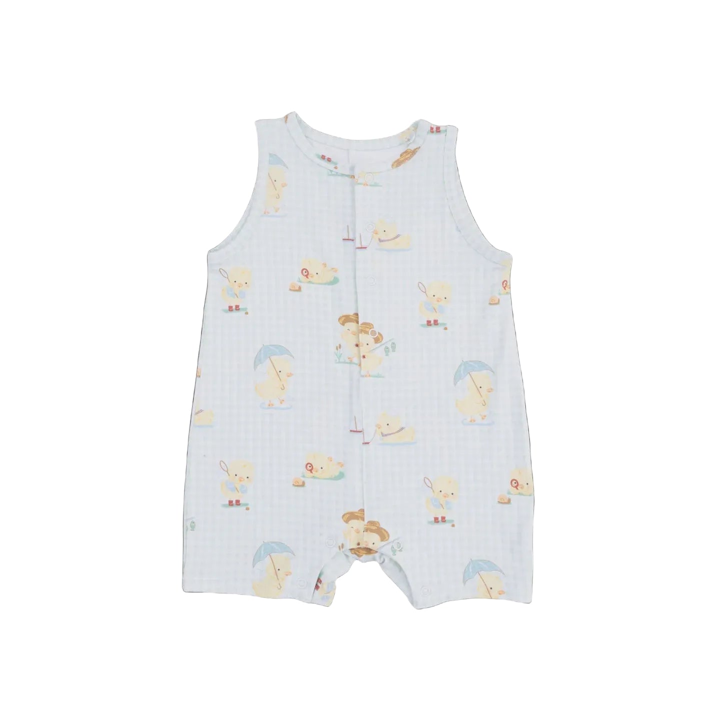 Angel Dear | Vintage Spring Ducklings Sleeveless Shortie Romper | Vagabond | Apparel | Boutique