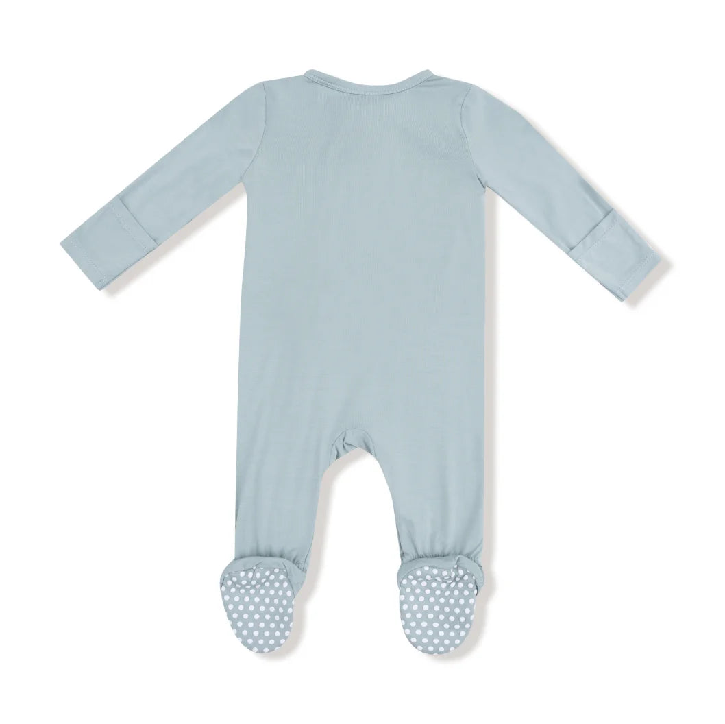 Angel Dear | Basics 2 Way Zipper Footie | Jadeite | Vagabond | Apparel | Boutique