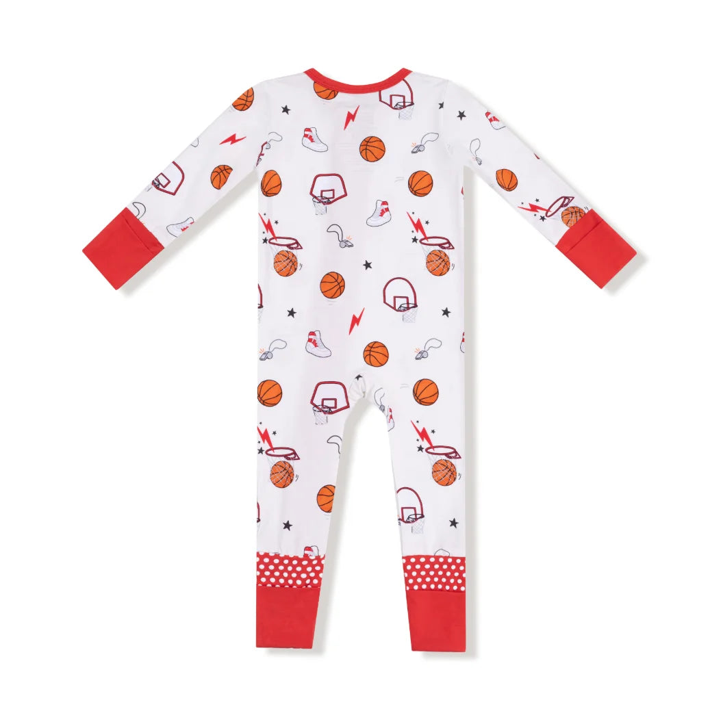 Angel Dear | Basketball 2 Way Zip Romper | Vagabond | Apparel | Boutique