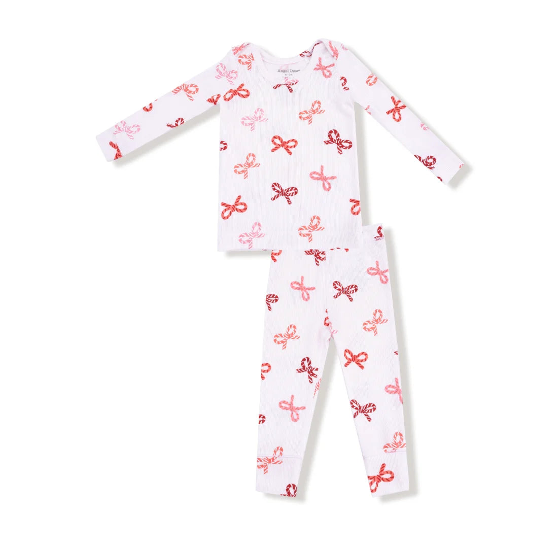 Angel Dear | Candy Cane Bows Loungewear Set | Vagabond | Apparel | Boutique