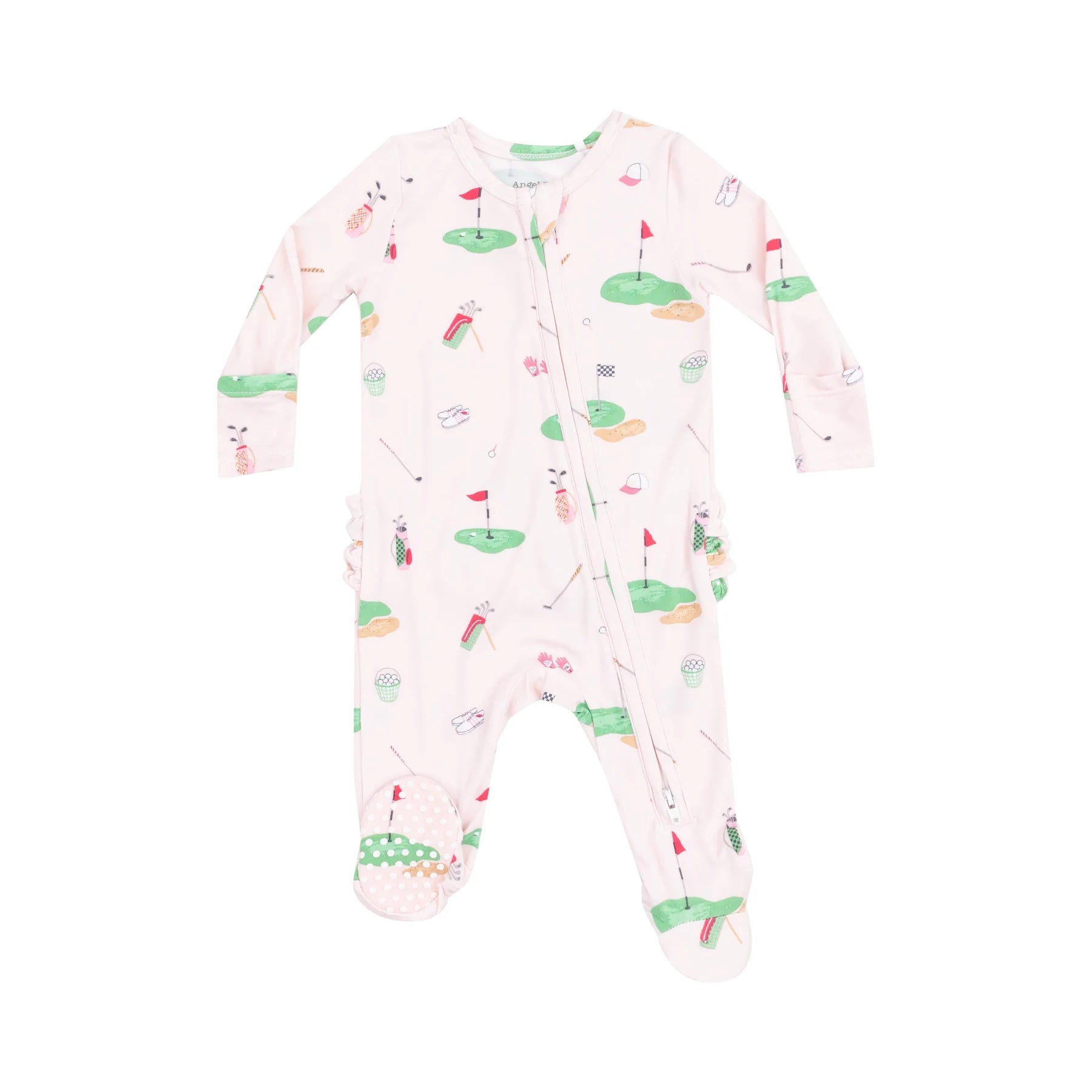 Angel Dear Golf Things 2 Way Zip Ruffle Footie | Vagabond Apparel Boutique