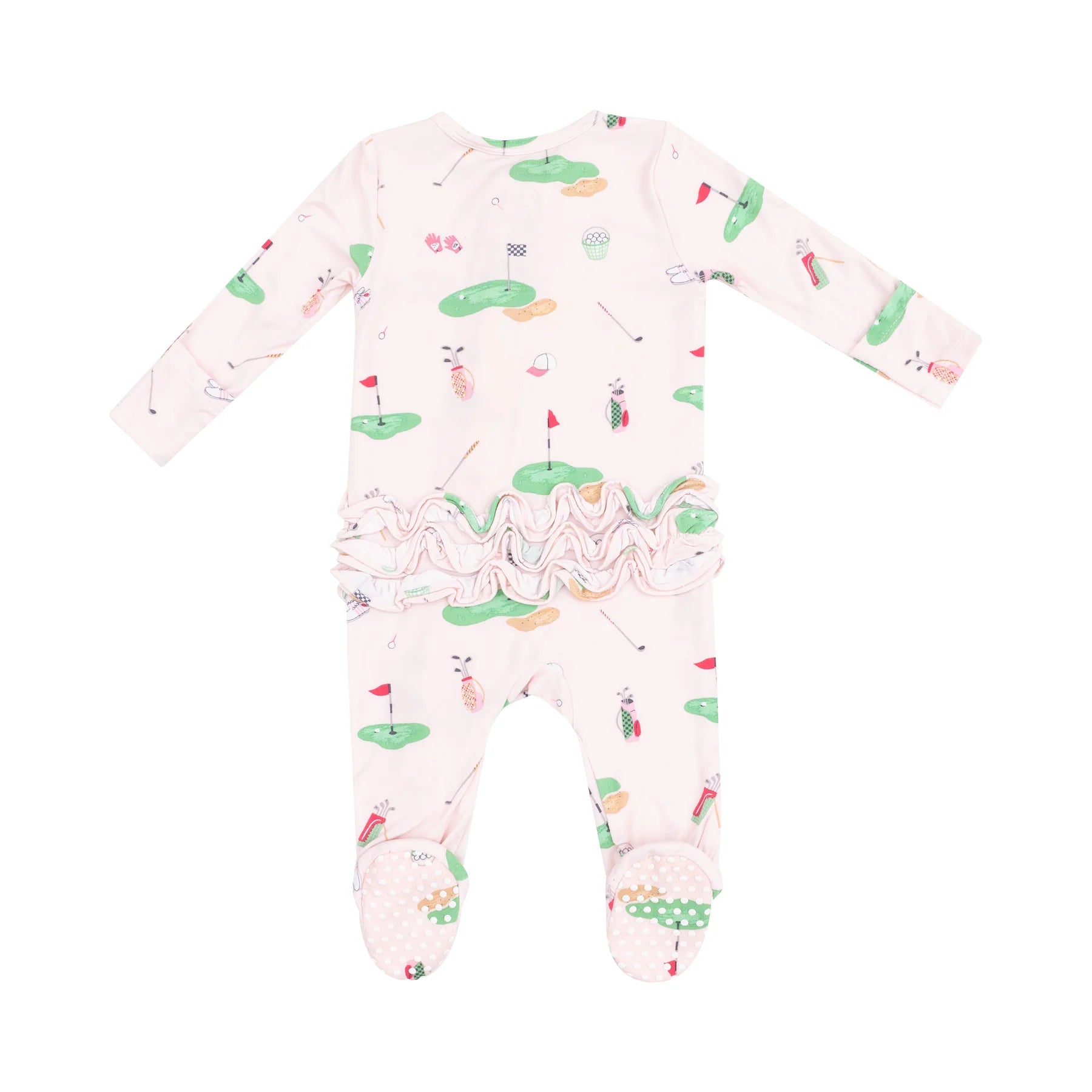 Angel Dear Golf Things 2 Way Zip Ruffle Footie | Vagabond Apparel Boutique