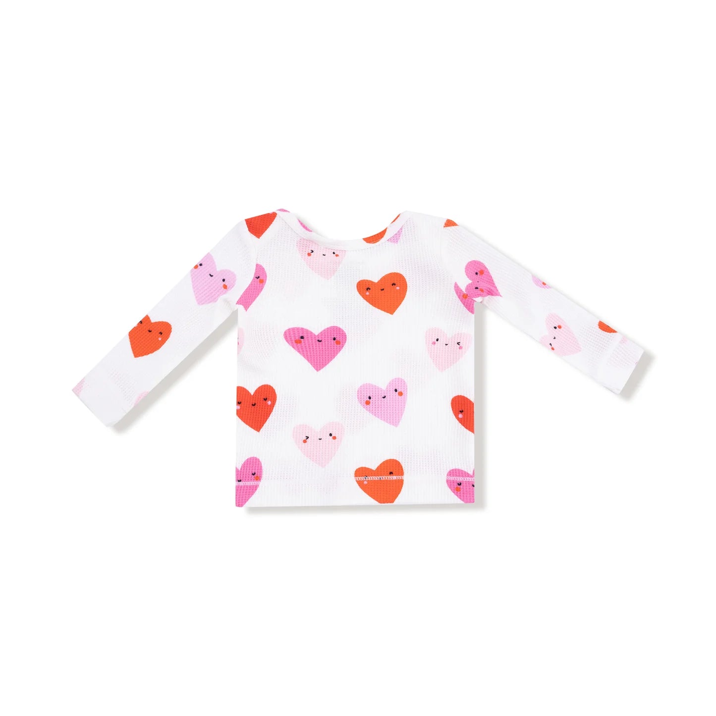 Angel Dear | Happy Hearts L/S Loungewear Set | Top Back | Vagabond | Apparel | Boutique