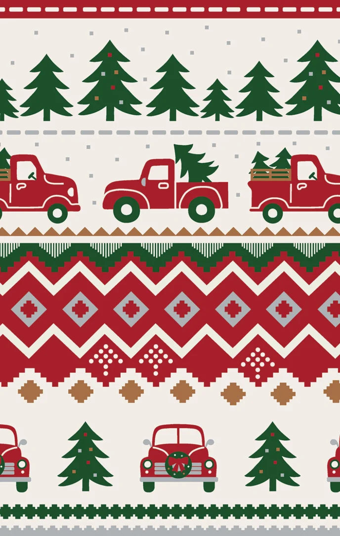 Angel Dear Red Truck Fair Isle L/S Loungewear Set | Swatch | Vagabond | Apparel | Boutique