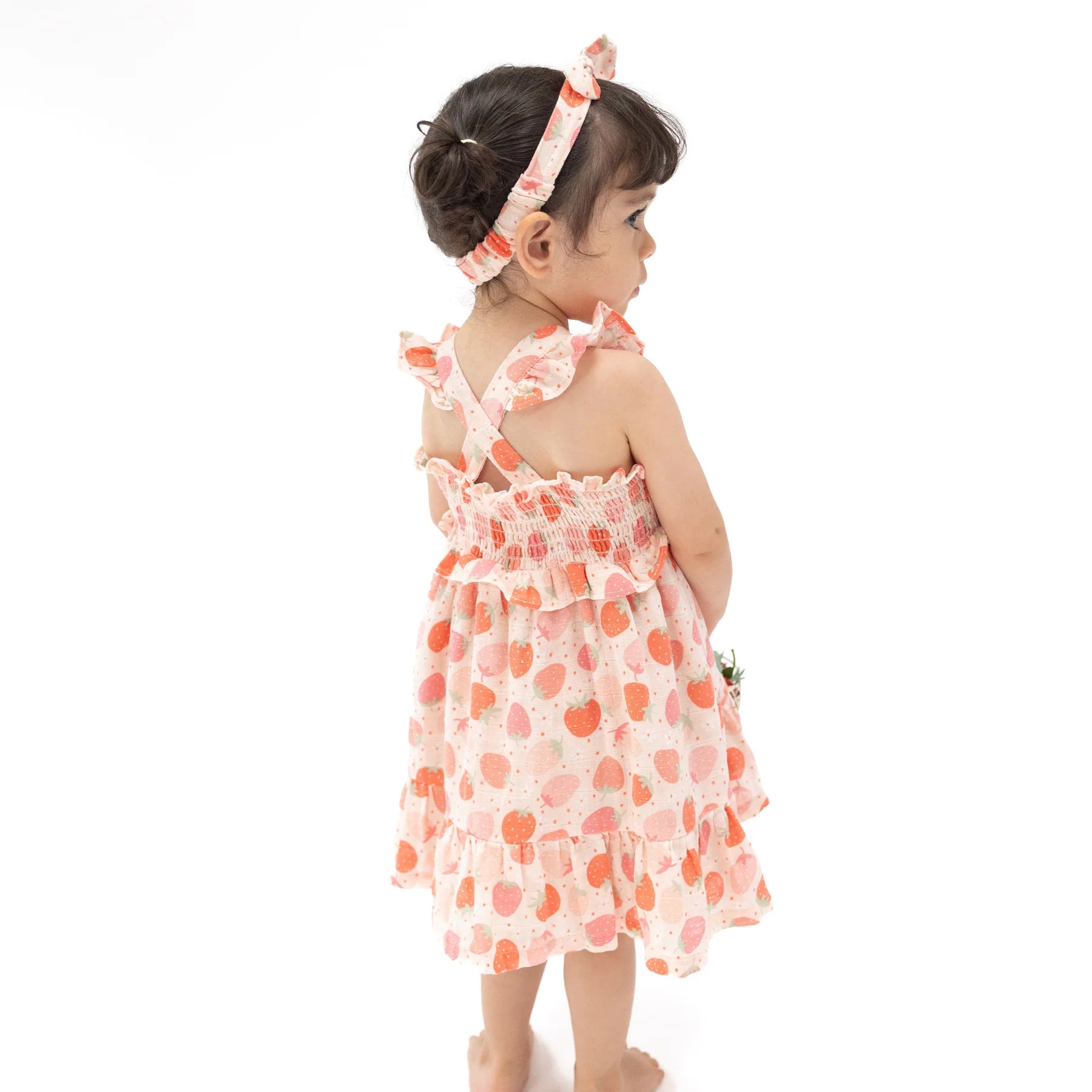 Angel Dear | Strawberry Smocked Ruffle Sundress | Vagabond | Apparel | Boutique