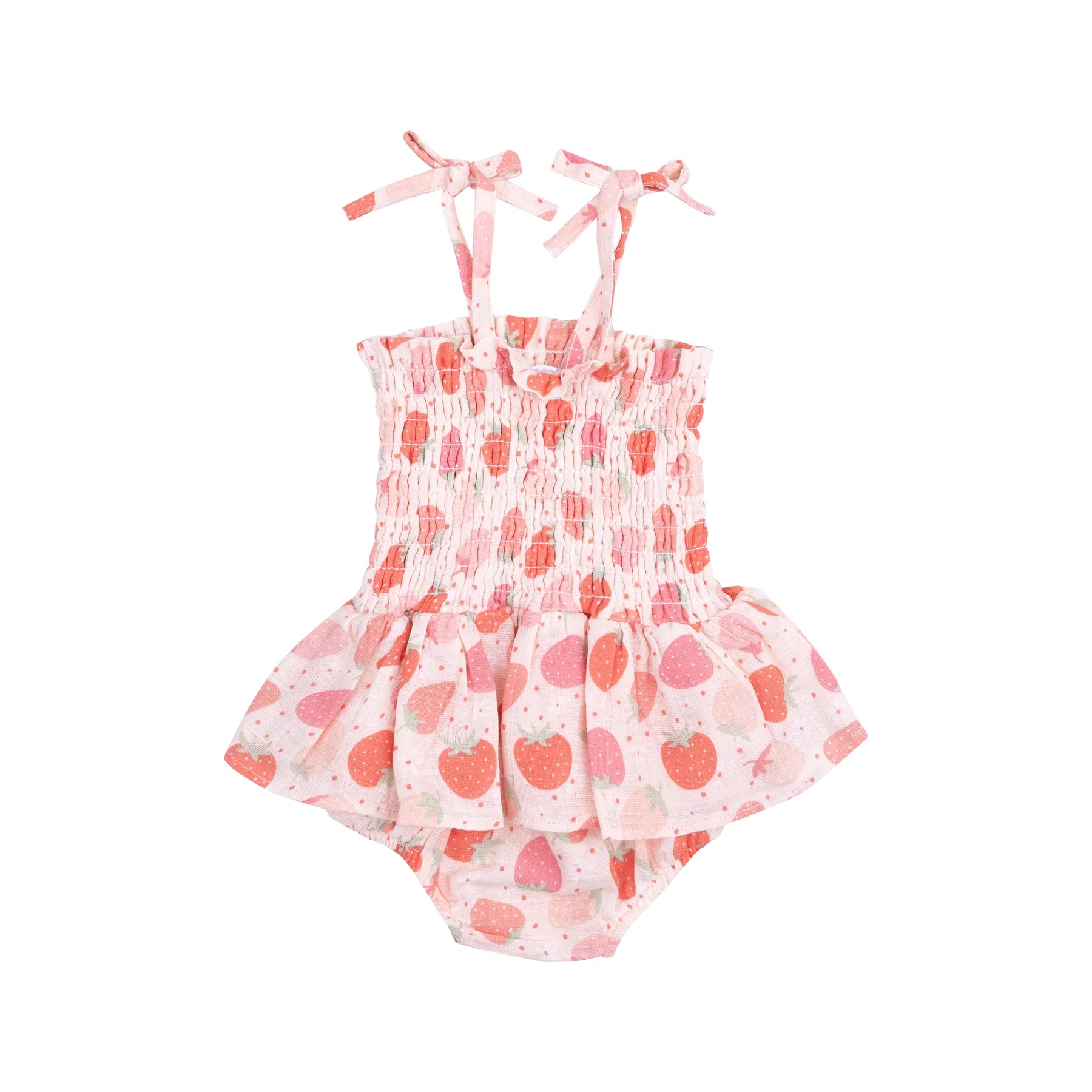Angel Dear | Strawberry Smock Bubble W/Skirt | Vagabond | Apparel | Boutique