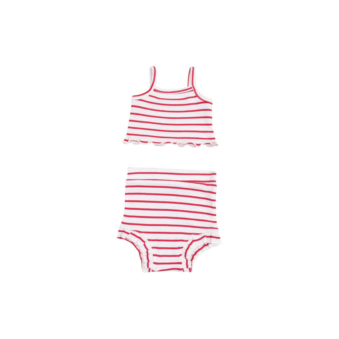 Angel Dear | Stripe Vintage Tank And Short Set | Vagabond | Apparel | Boutique