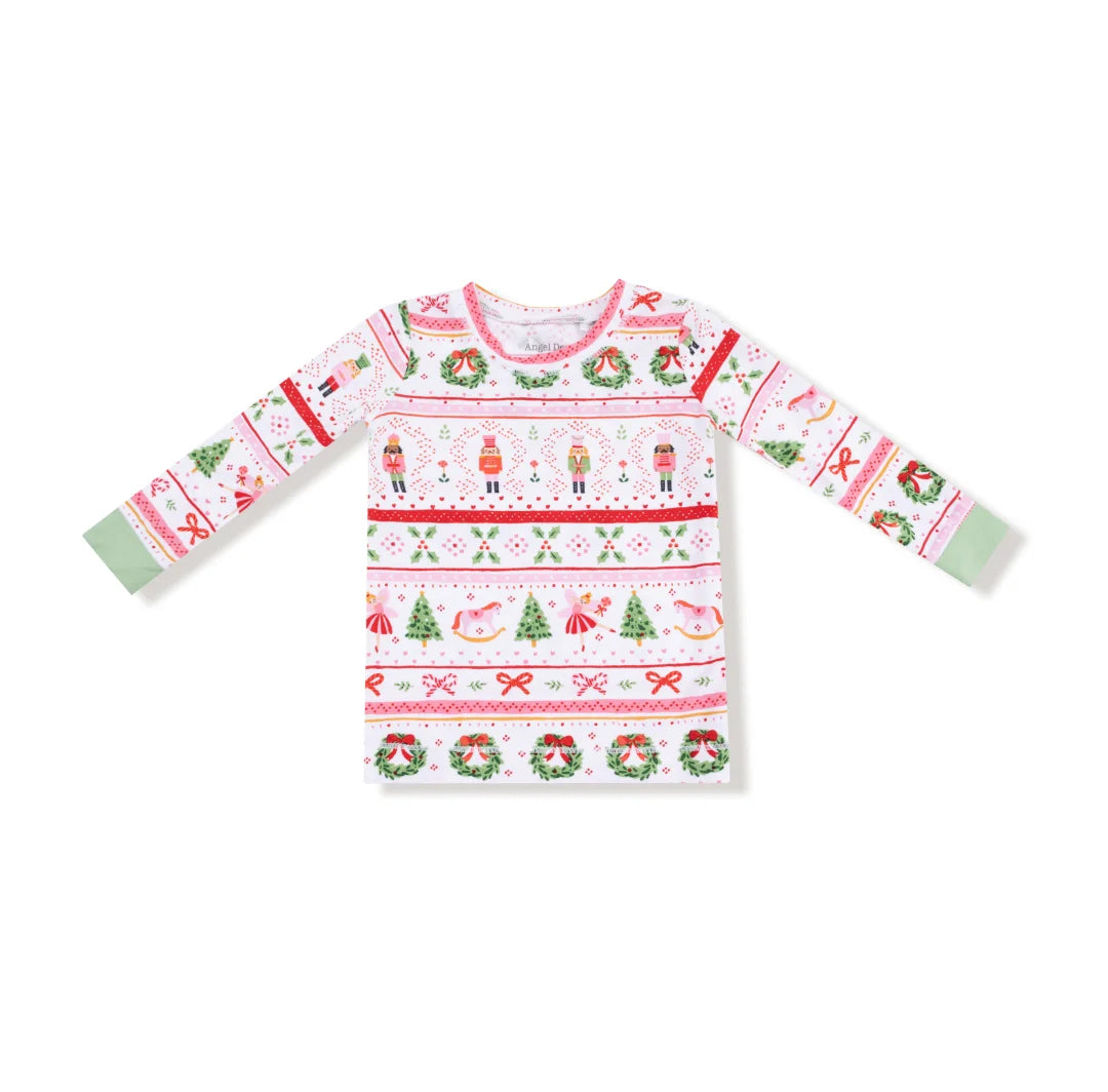 Angel Dear | Sugar Plum Fairy Fair Isle L/S Loungewear Set | Top | Vagabond | Apparel | Boutique
