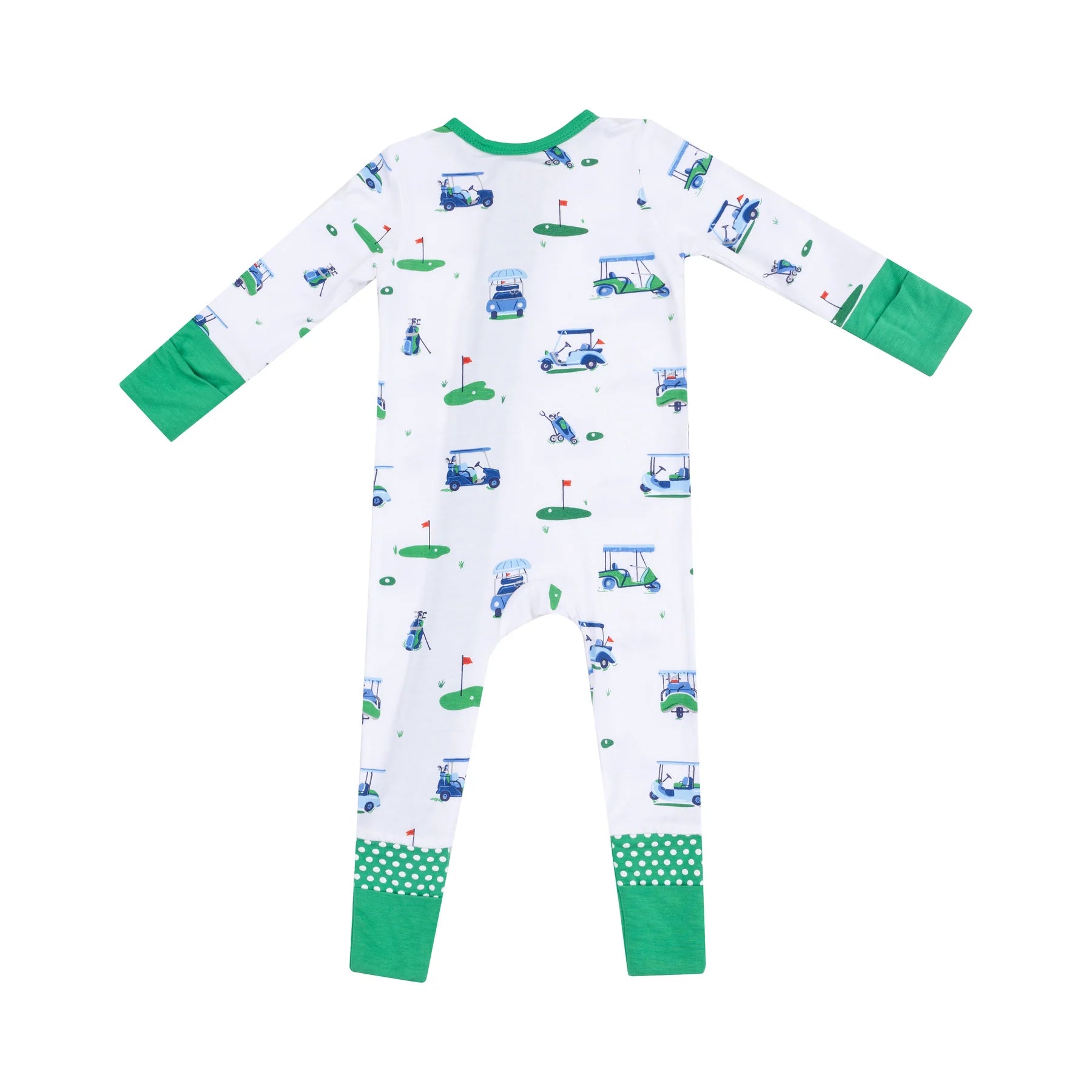 Angel Dear Vintage Golf Carts 2-Way Zipper Romper | Vagabond Apparel Boutique