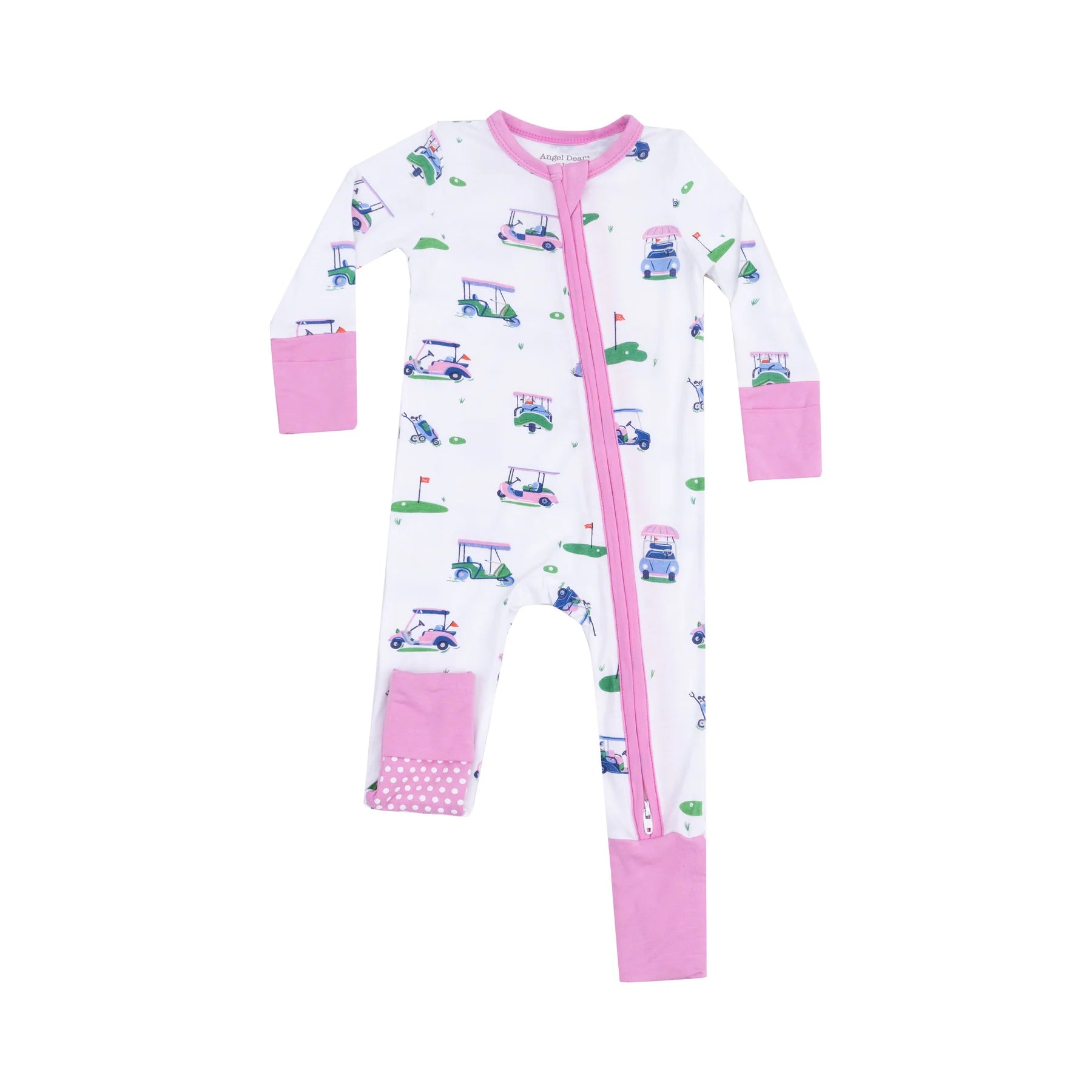 Angel Dear Vintage Golf Carts 2-Way Zipper Romper | Vagabond Apparel Boutique