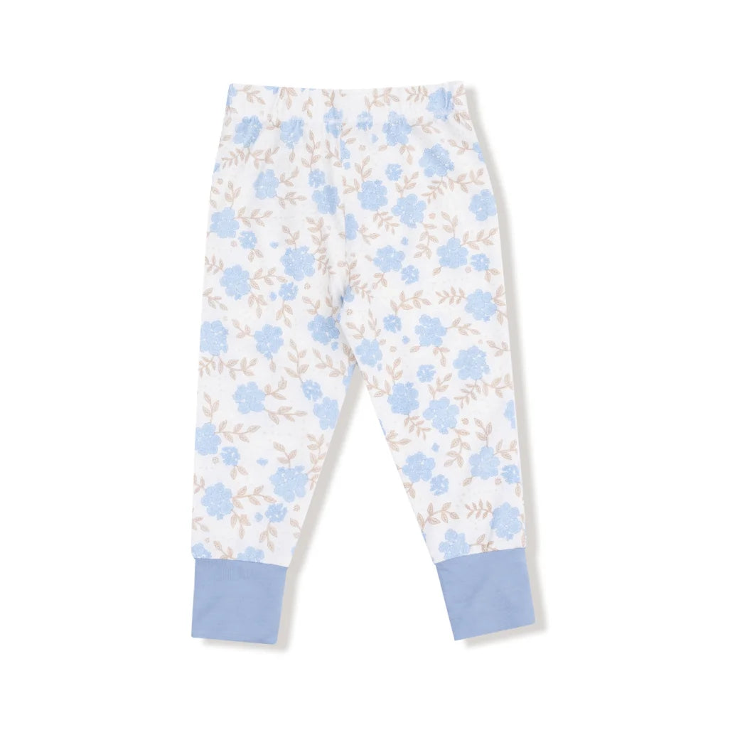 Angel Dear | Baby Blue Floral L/S Loungewear Set | Bottom | Vagabond | Apparel | Boutique
