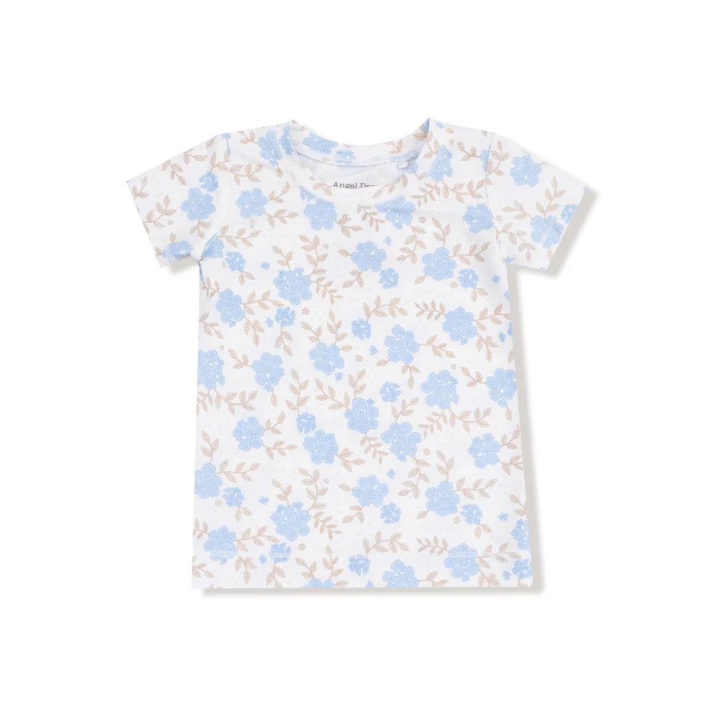 Angel Dear | Baby Blue Floral L/S Loungewear Set | Top | Vagabond | Apparel | Boutique