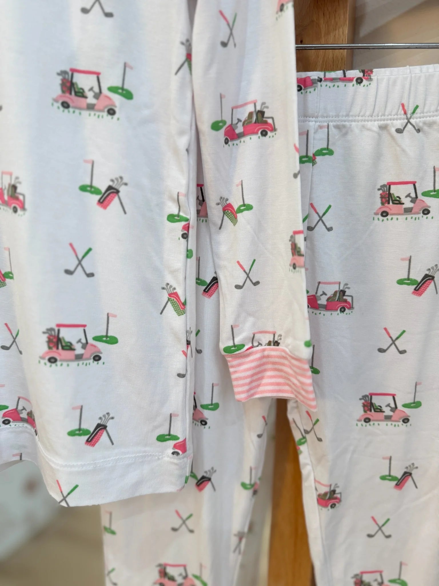 Angel Dear | Baby Golf Cart LS Lounge Set | Close | Pink | Vagabond | Apparel | Boutique