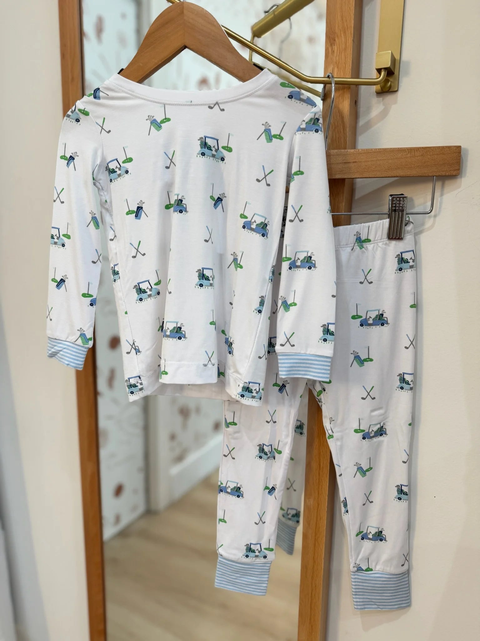 Angel Dear | Baby Golf Cart LS Lounge Set | Blue | Vagabond | Apparel | Boutique