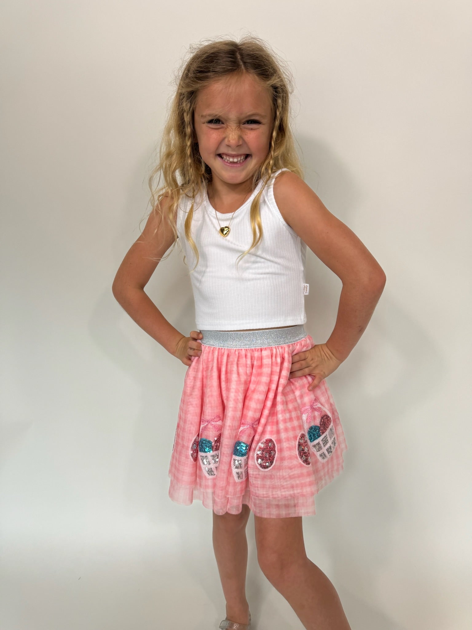 Angel Dear | Easter Tutu Skirt W/ Bike Shorts | Front | Vagabond | Apparel | Boutique