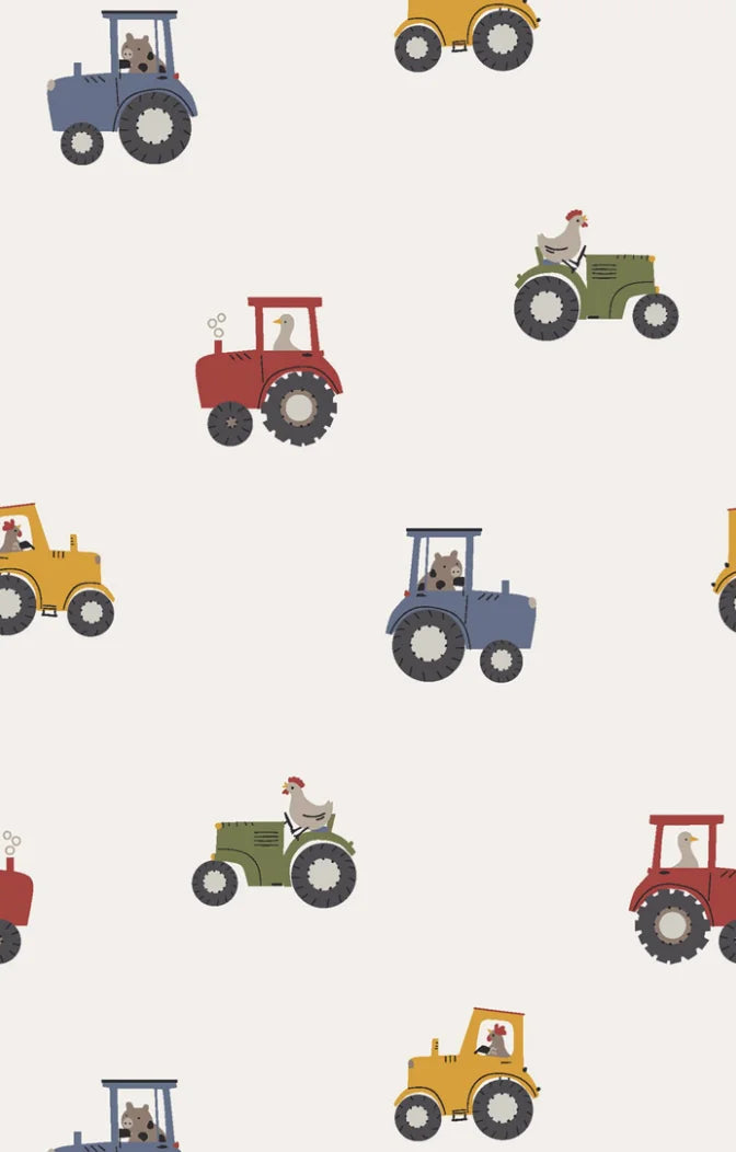 Angel Dear | Mini Tractors L/S Loungewear Set | Swatch | Vagabond | Apparel | Boutique