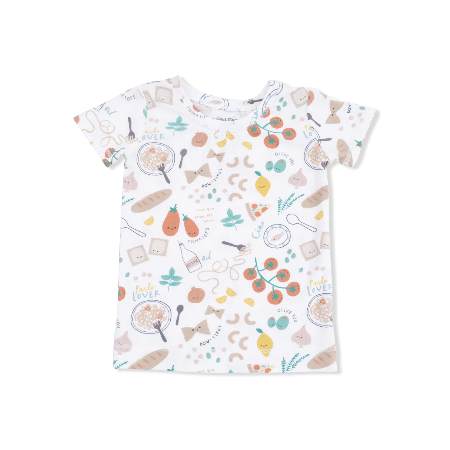 Angel Dear | Pasta Lovers Short Sleeve Lounge Set | Top | Vagabond | Apparel | Boutique