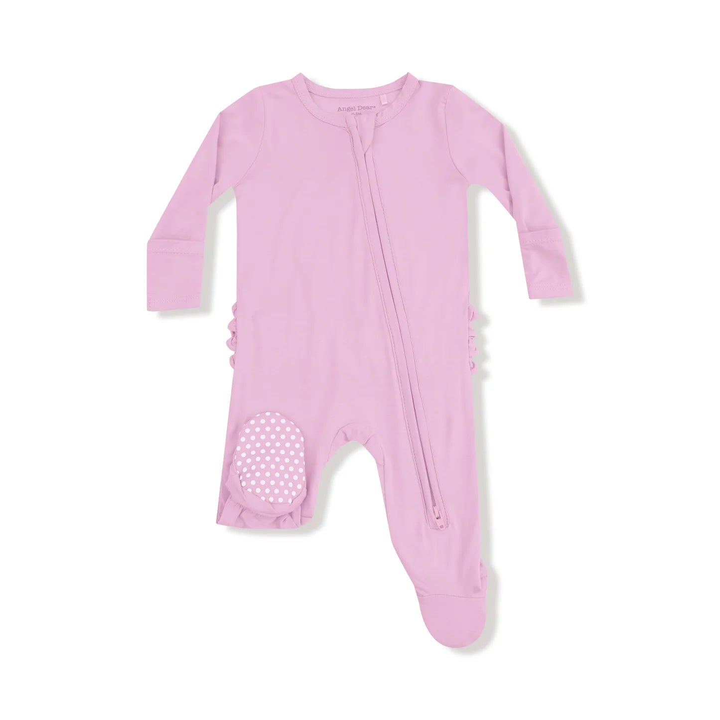 Angel Dear | Basic 2 Way Zip Ruffle Footie | Pirouette | Vagabond | Apparel | Boutique