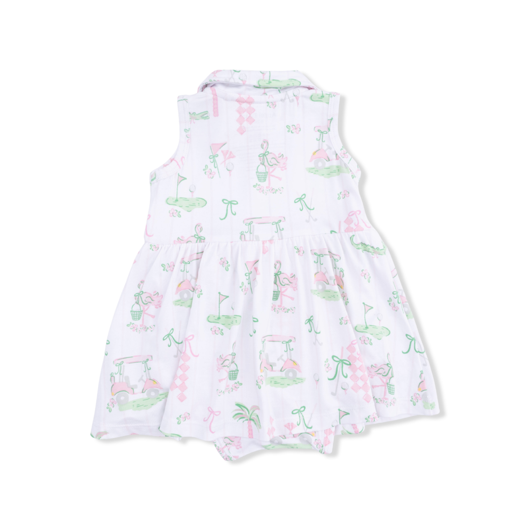 Angel Dear | Pretty Golf Polo Tennis Dress | Back | Vagabond | Apparel | Boutique