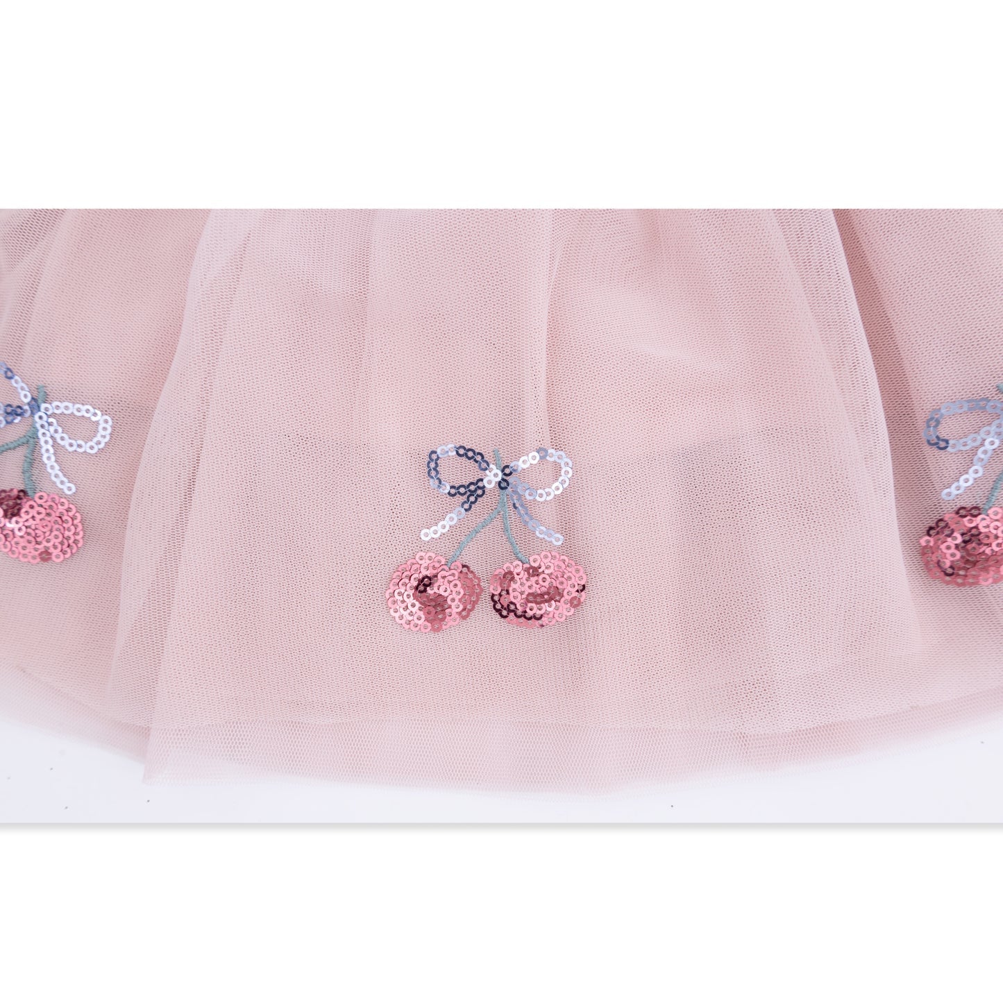 Angel Dear | Sweet Bow Cherries Tutu Skirt W/Bike Shorts | Close | Vagabond | Apparel | Boutique