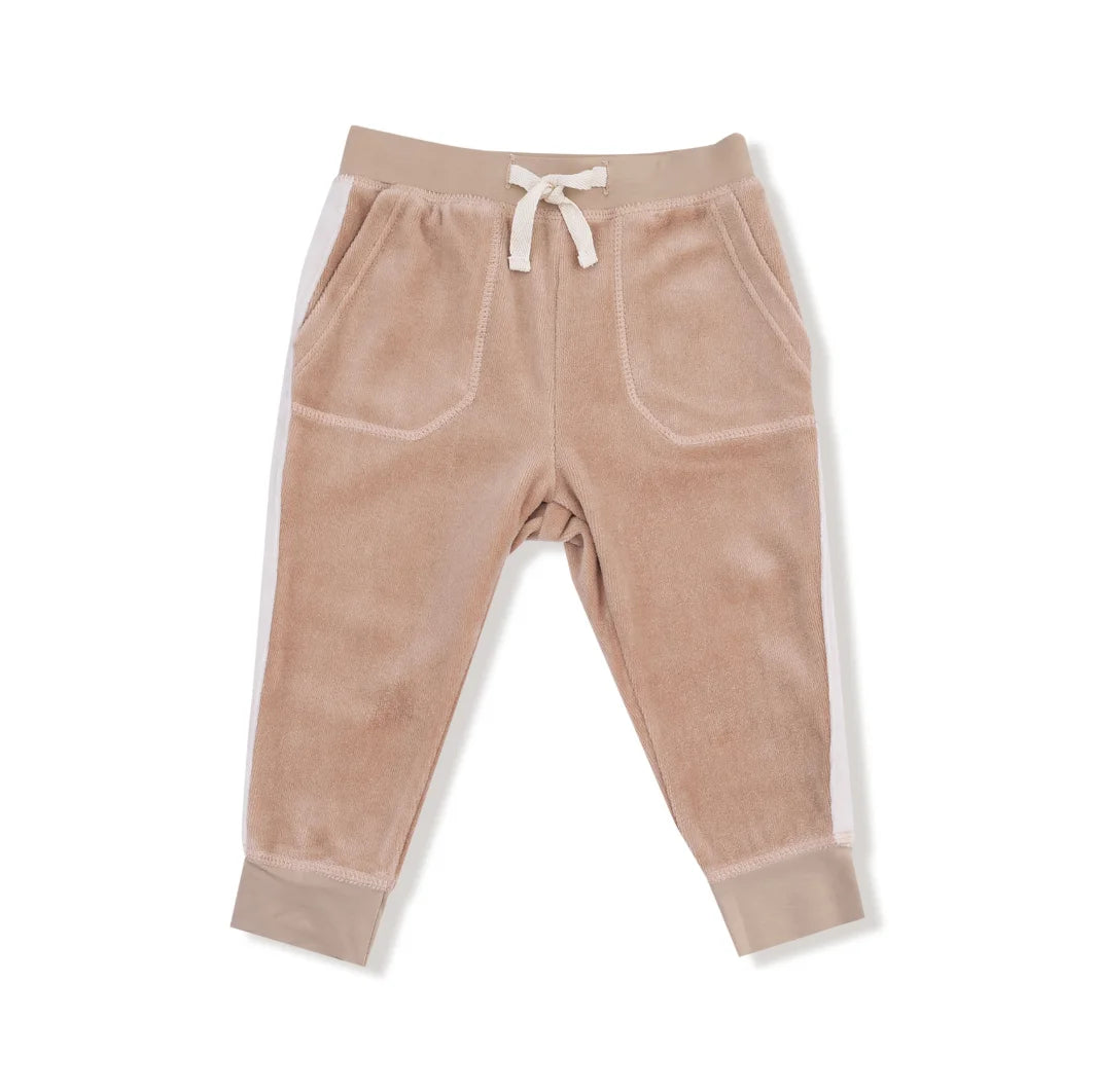 Angel Dear | Velour Teddy Bear Ear Hoodie & Jogger Set | Bottoms | Vagabond | Apparel | Boutique