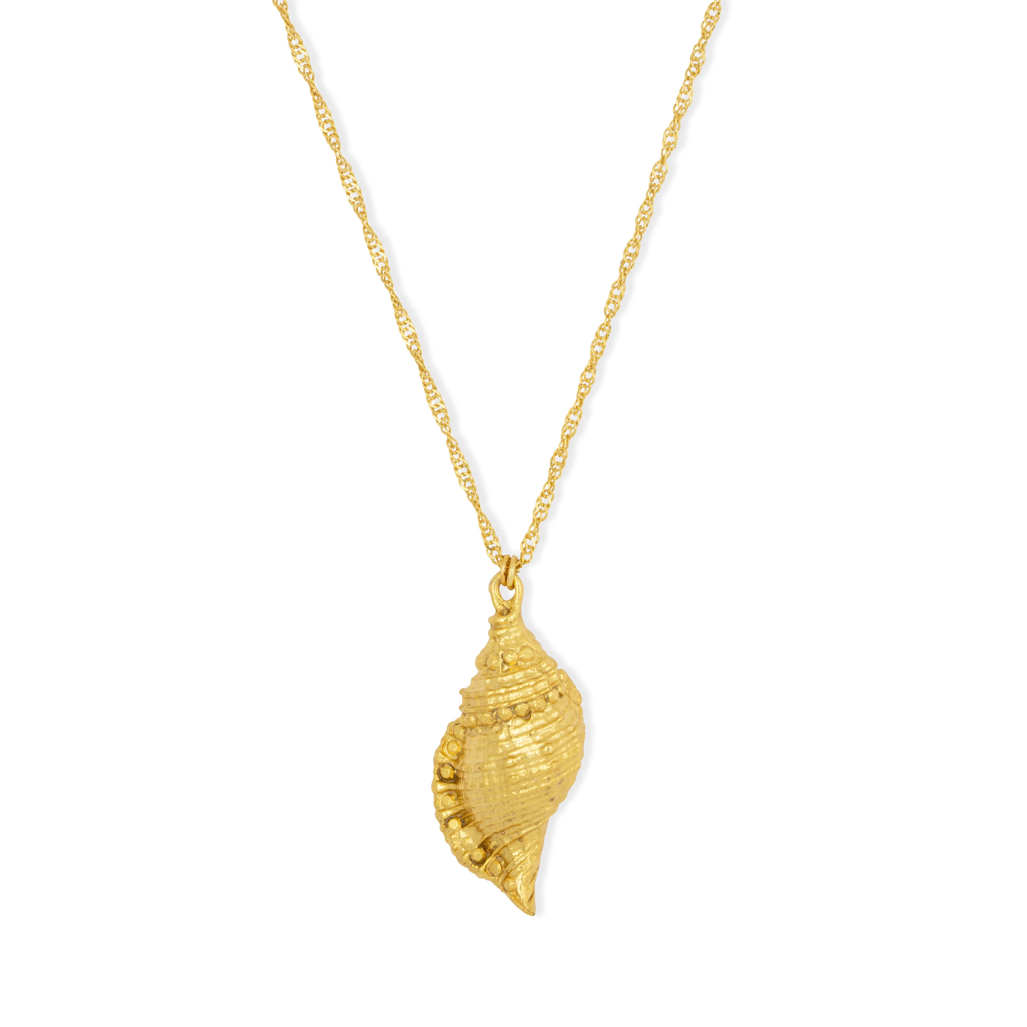 Ashiana London | Gold Conch Necklace | Vagabond | Apparel | Boutique