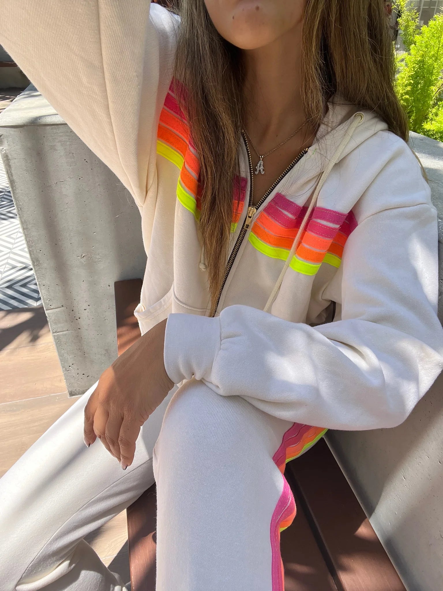 Aviator Nation | Neon | 5 Stripe Hoodie