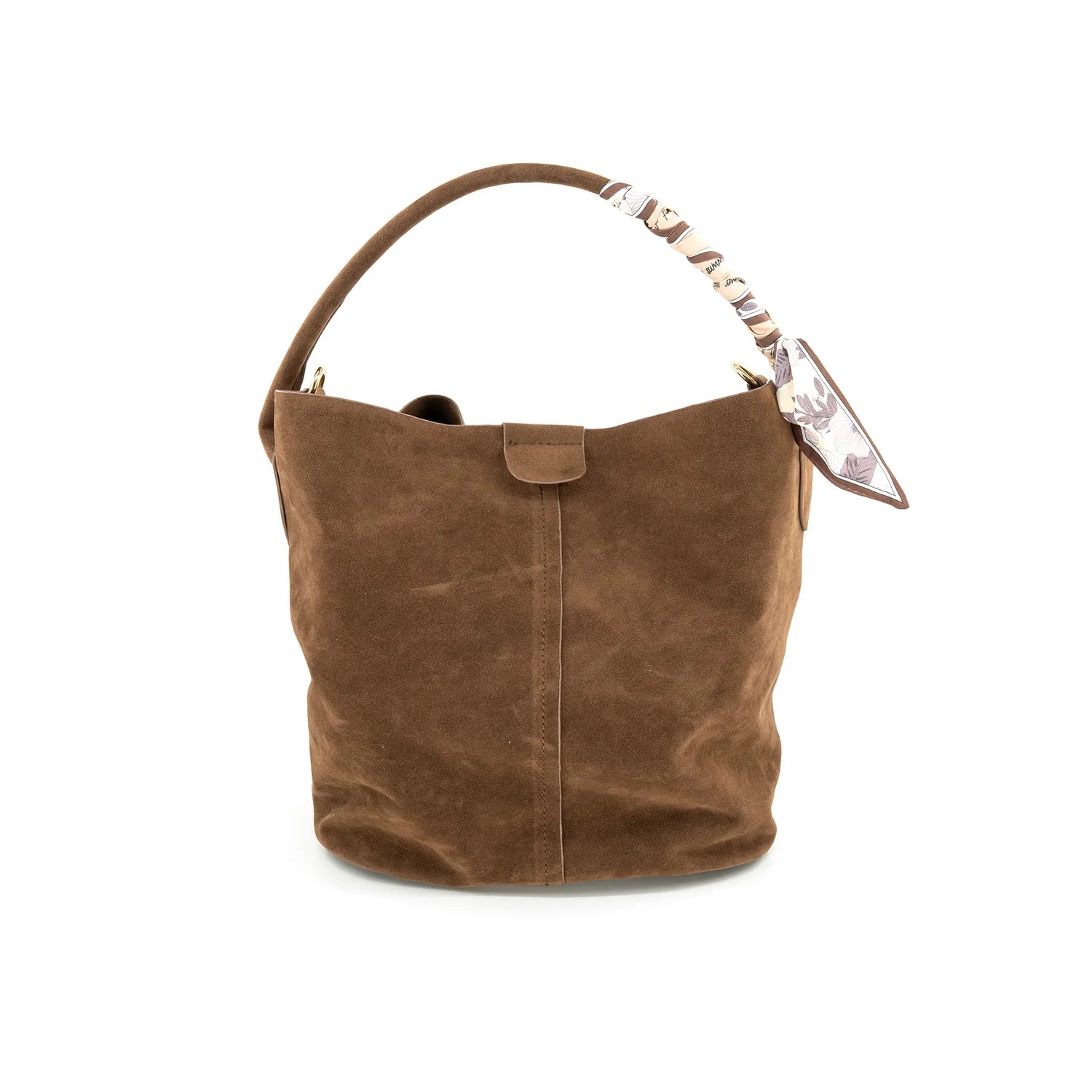 BC | Faux Suede Bucket Bag | Chocolate | Vagabond | Apparel | Boutique