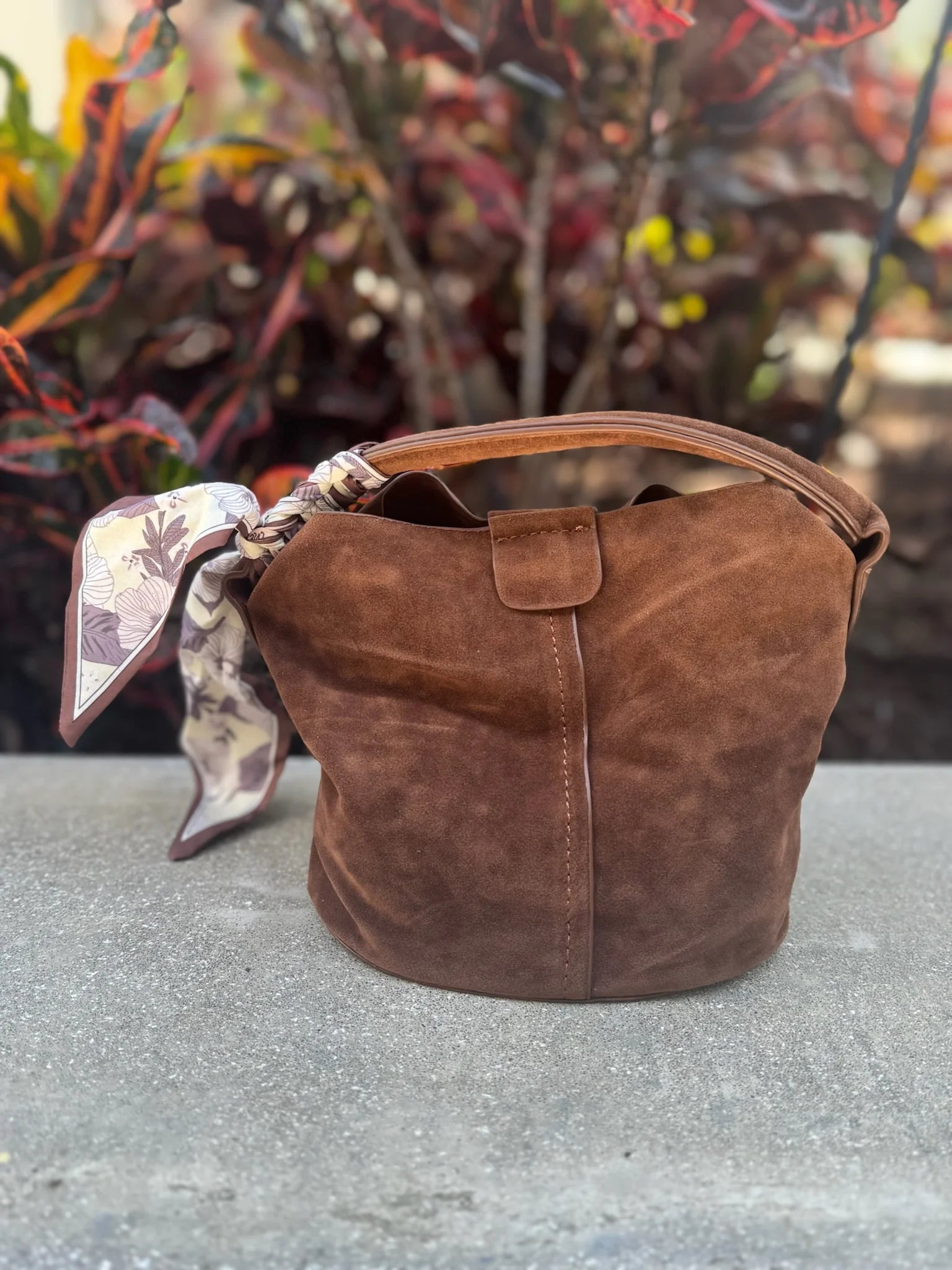 BC | Small Faux Suede Bucket Bag | Vagabond | Apparel | Boutique