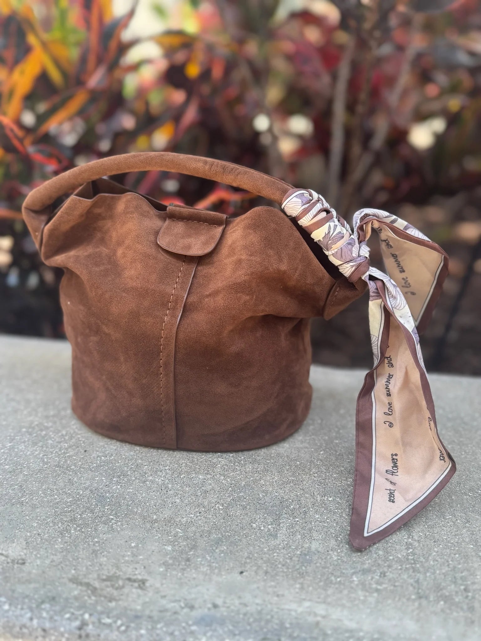 BC | Small Faux Suede Bucket Bag | Vagabond | Apparel | Boutique
