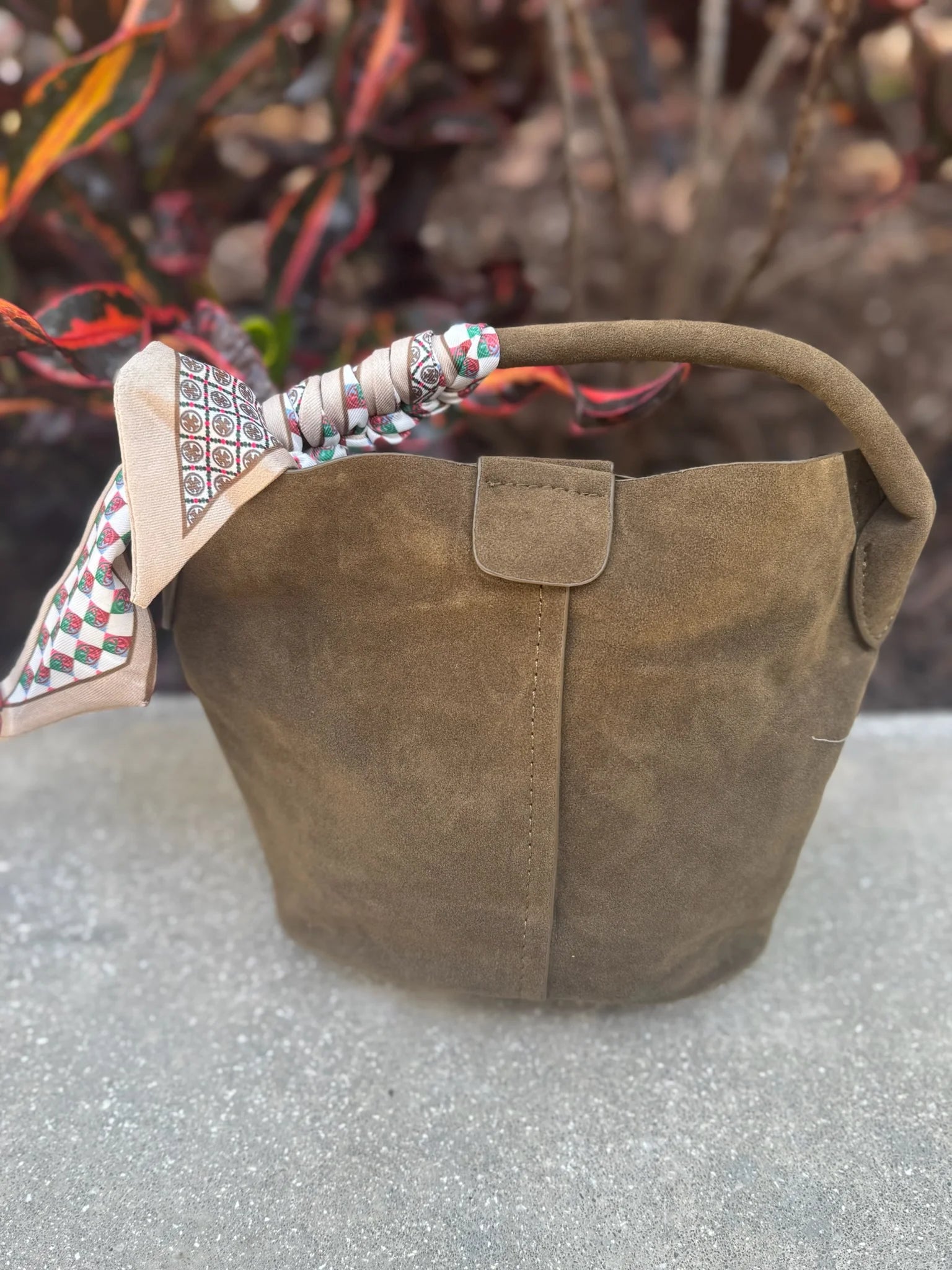 BC | Small Faux Suede Bucket Bag | Vagabond | Apparel | Boutique