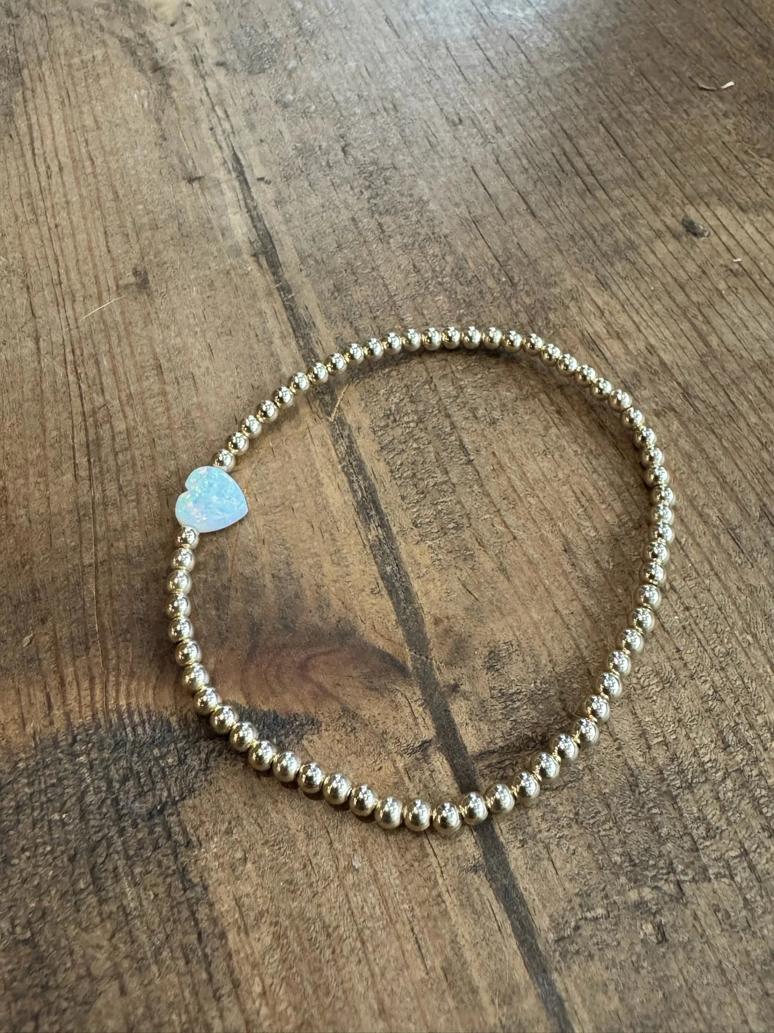 Bara Boheme | Heart Bracelet | White | Vagabond | Apparel | Boutique