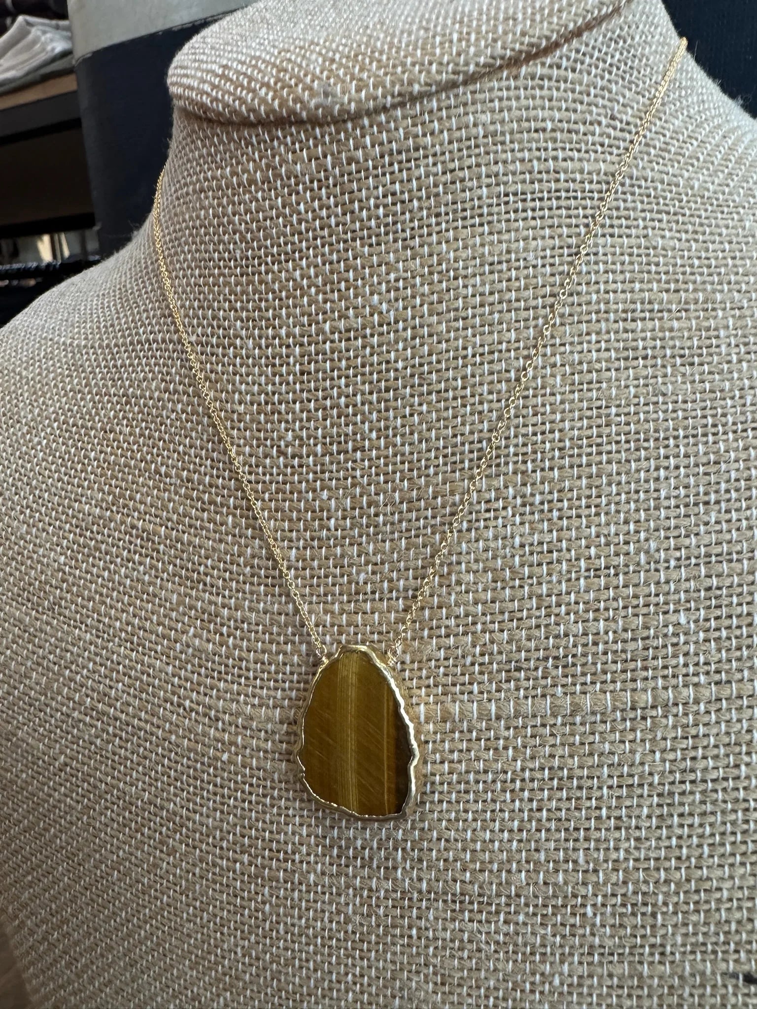 Bara Boheme | Slice Necklace | Tiger Eye | Vagabond | Apparel | Boutique