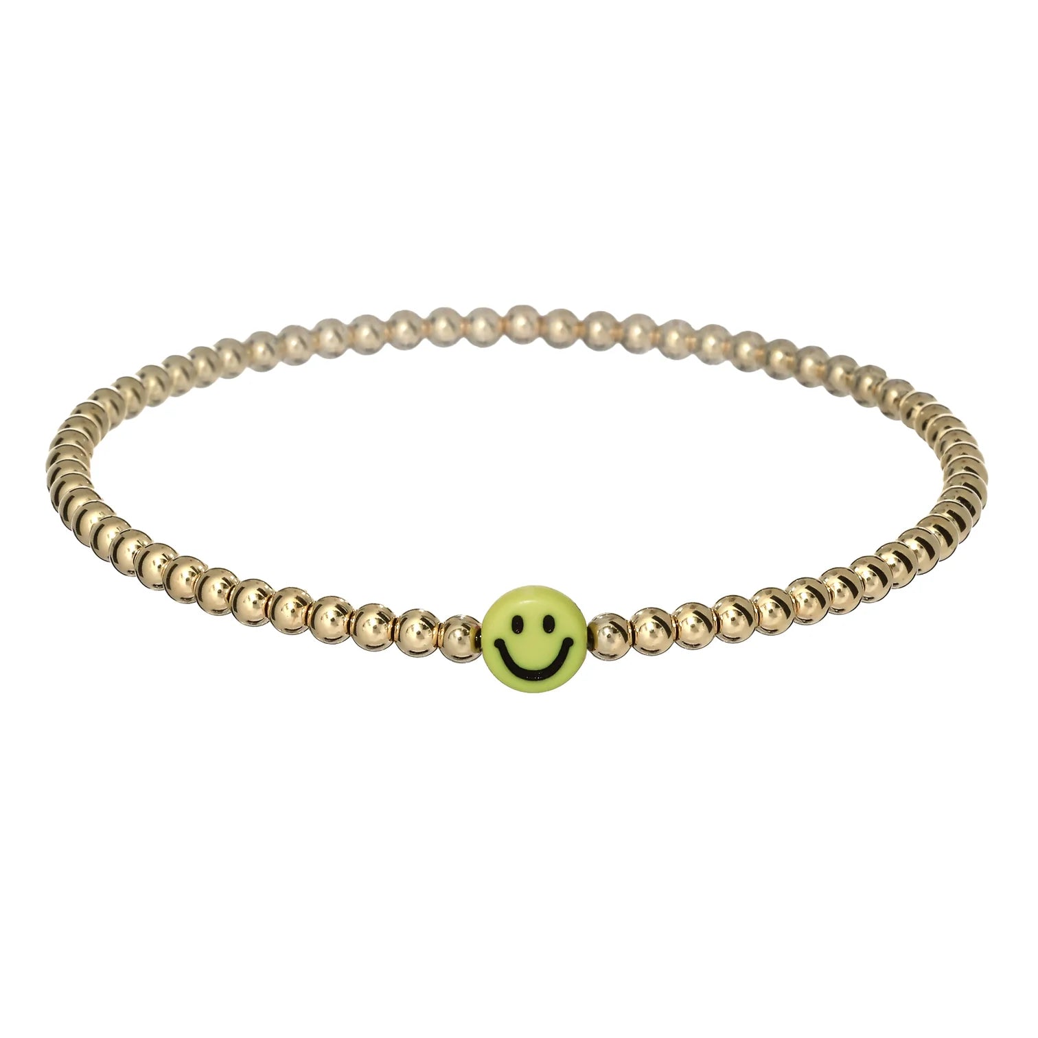 Bara Boheme | Kid | Happy Face Bracelet | Yellow | Vagabond | Apparel | Boutique