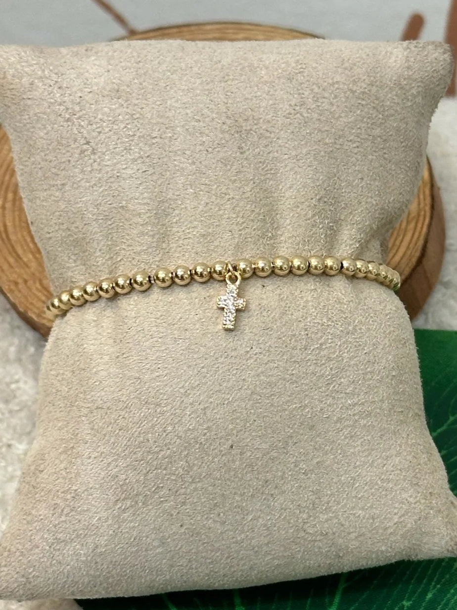 Bara Boheme | Kid | Faith Cross Bracelet | Charm | Vagabond | Vagabond | Apparel | Boutique