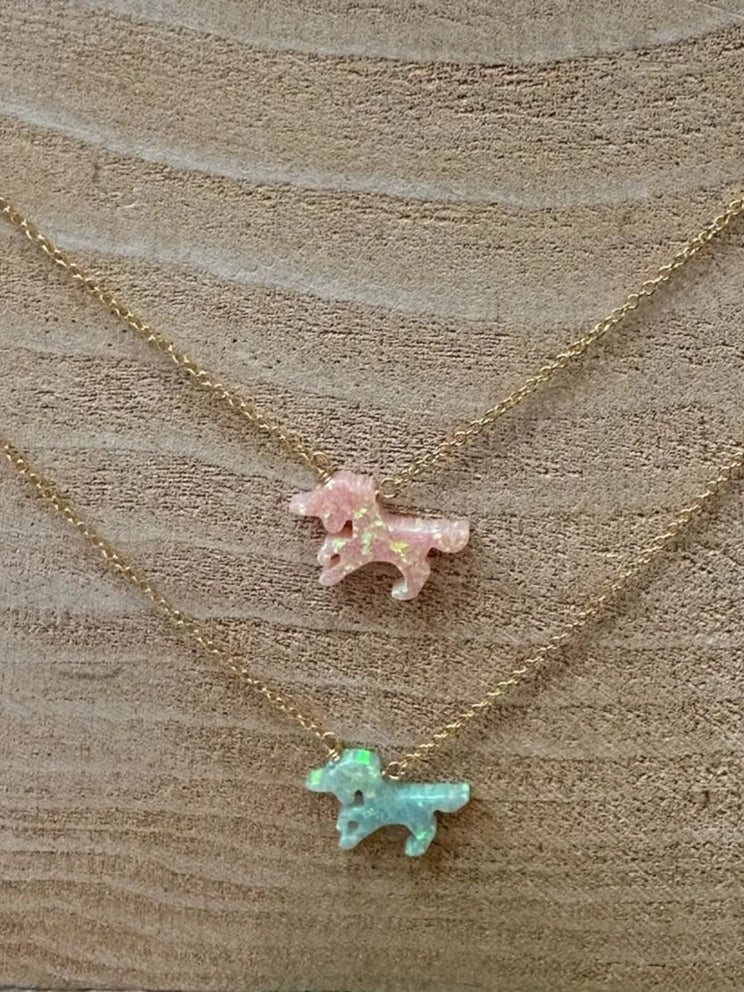 Bara Boheme | Kid | Opal Unicorn Necklace | Vagabond | Apparel | Boutique