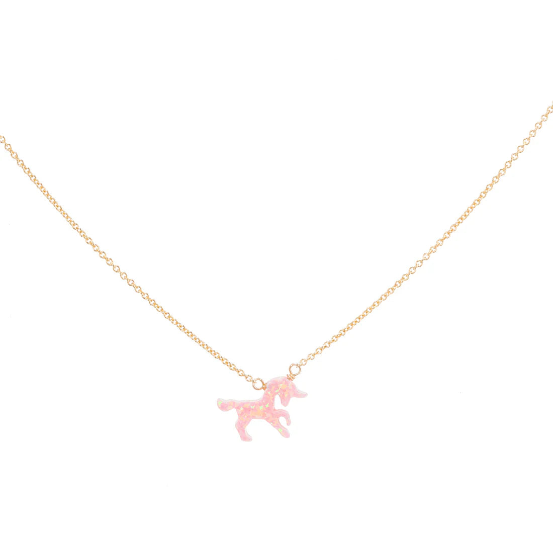 Bara Boheme | Kid | Opal Unicorn Necklace | Pink | Vagabond | Apparel | Boutique