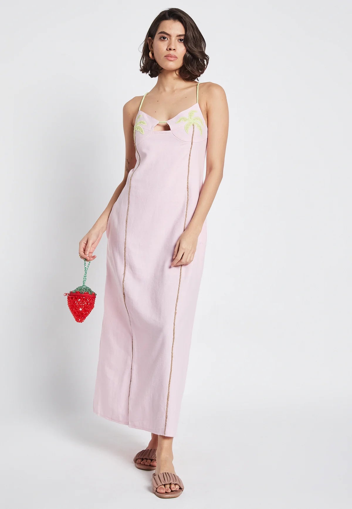 BeSunset | Aria Palm Dress | Pink | Vagabond | Apparel | Boutique