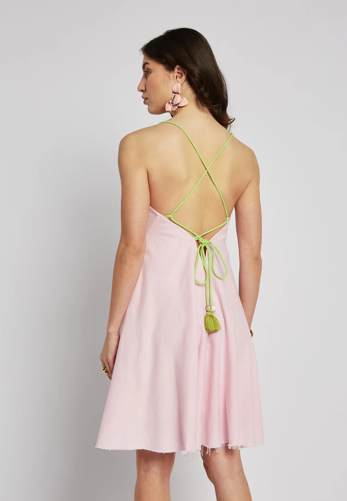 BeSunset | Tropi Dress | Pink | Back | Vagabond | Apparel | Boutique