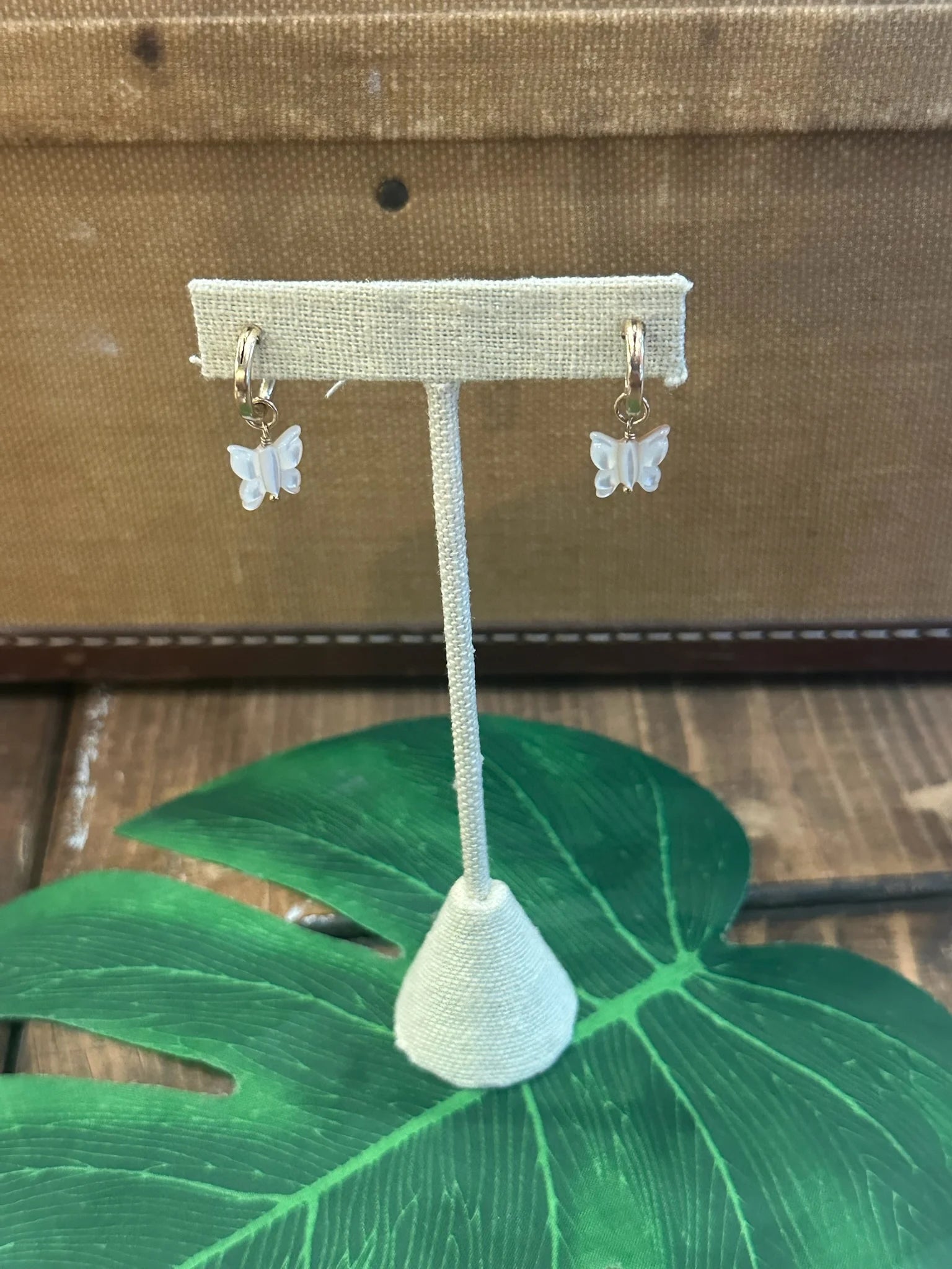 Beachybeads | MOP Butterfly Hoop | Vagabond | Apparel | Boutique