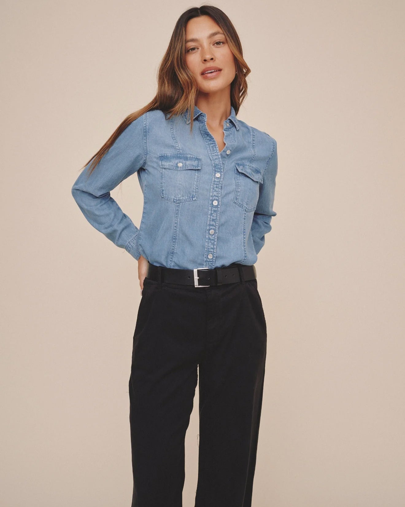 Bella Dahl | Long Sleeve Seamed Shirt | Vagabond | Apparel | Boutique