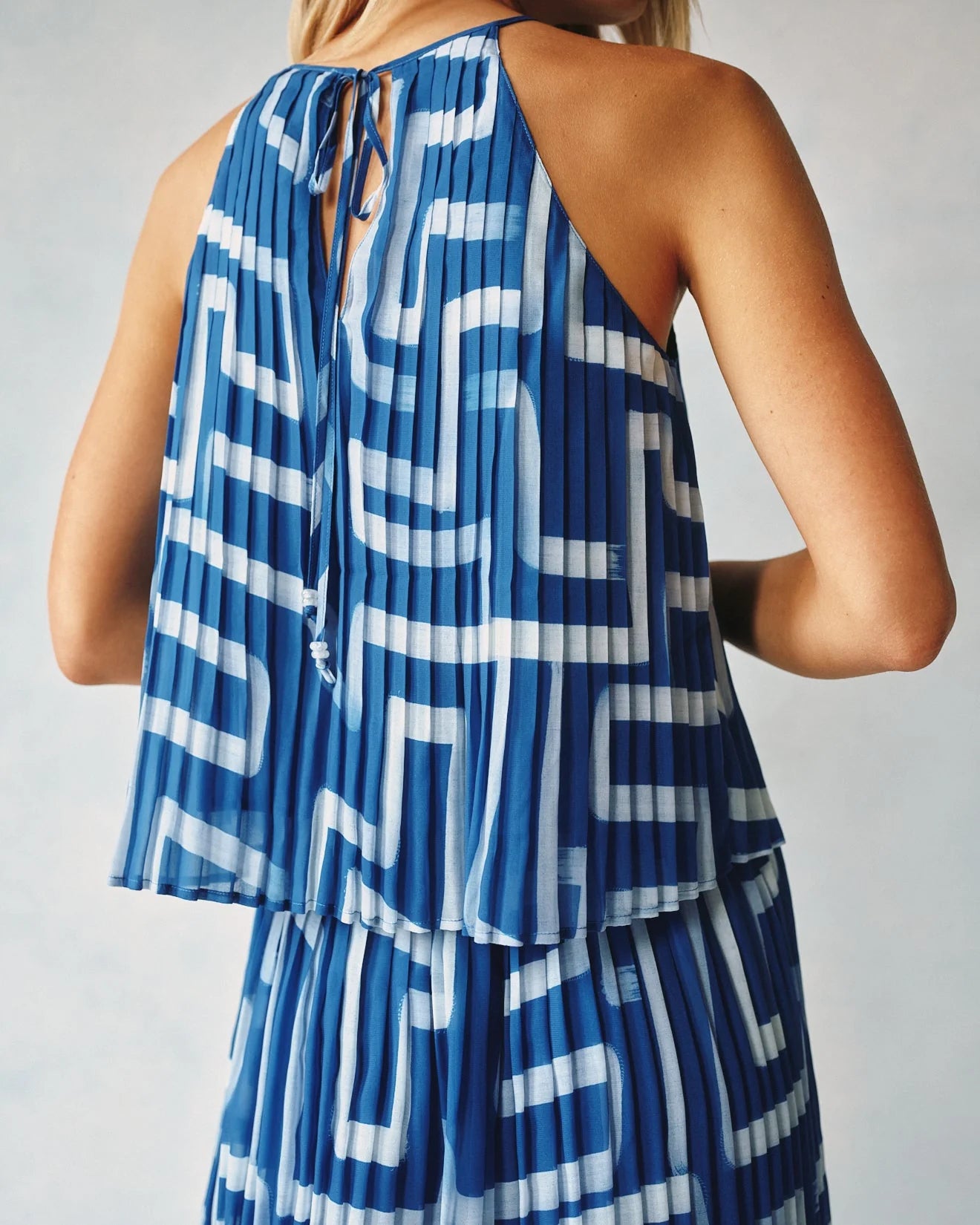 Bella Dahl | Pleated Halter Top | Back | Vagabond | Apparel | Boutique