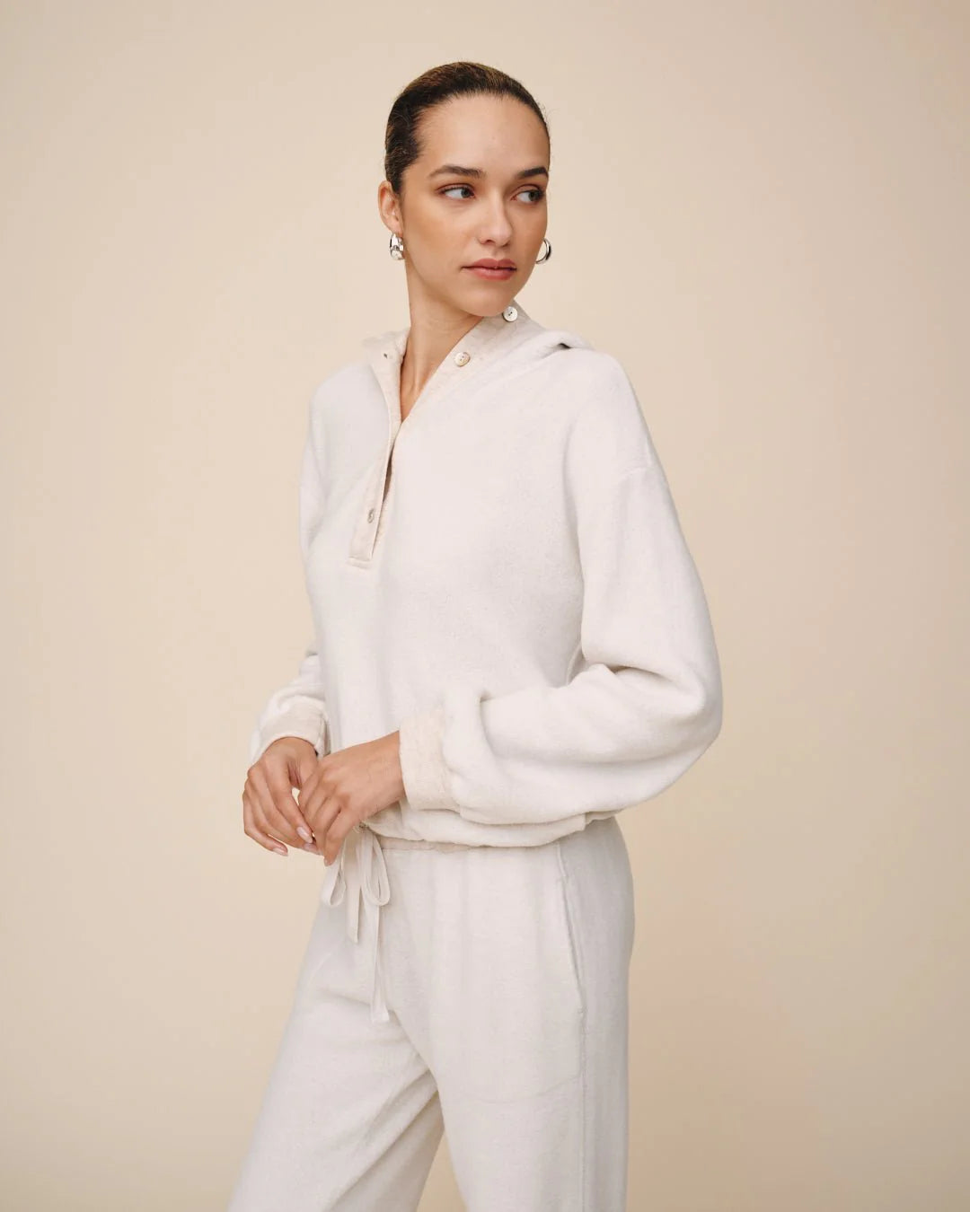 Bella Dahl | Tie Waist Hoodie | Side | Vagabond | Apparel | Boutique