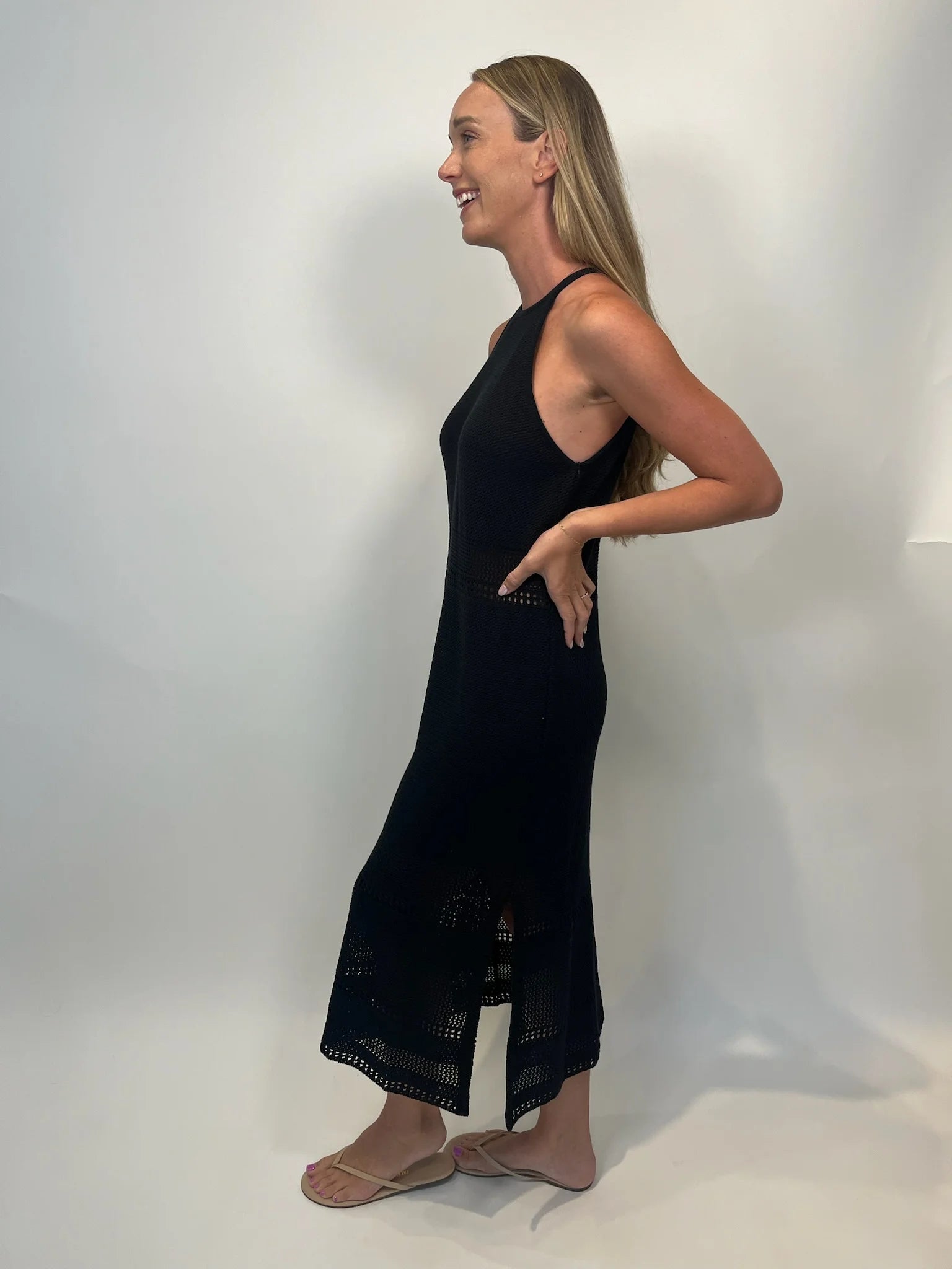 Bella Dahl | Halter Crochet Midi Dress | Vagabond | Apparel | Boutique