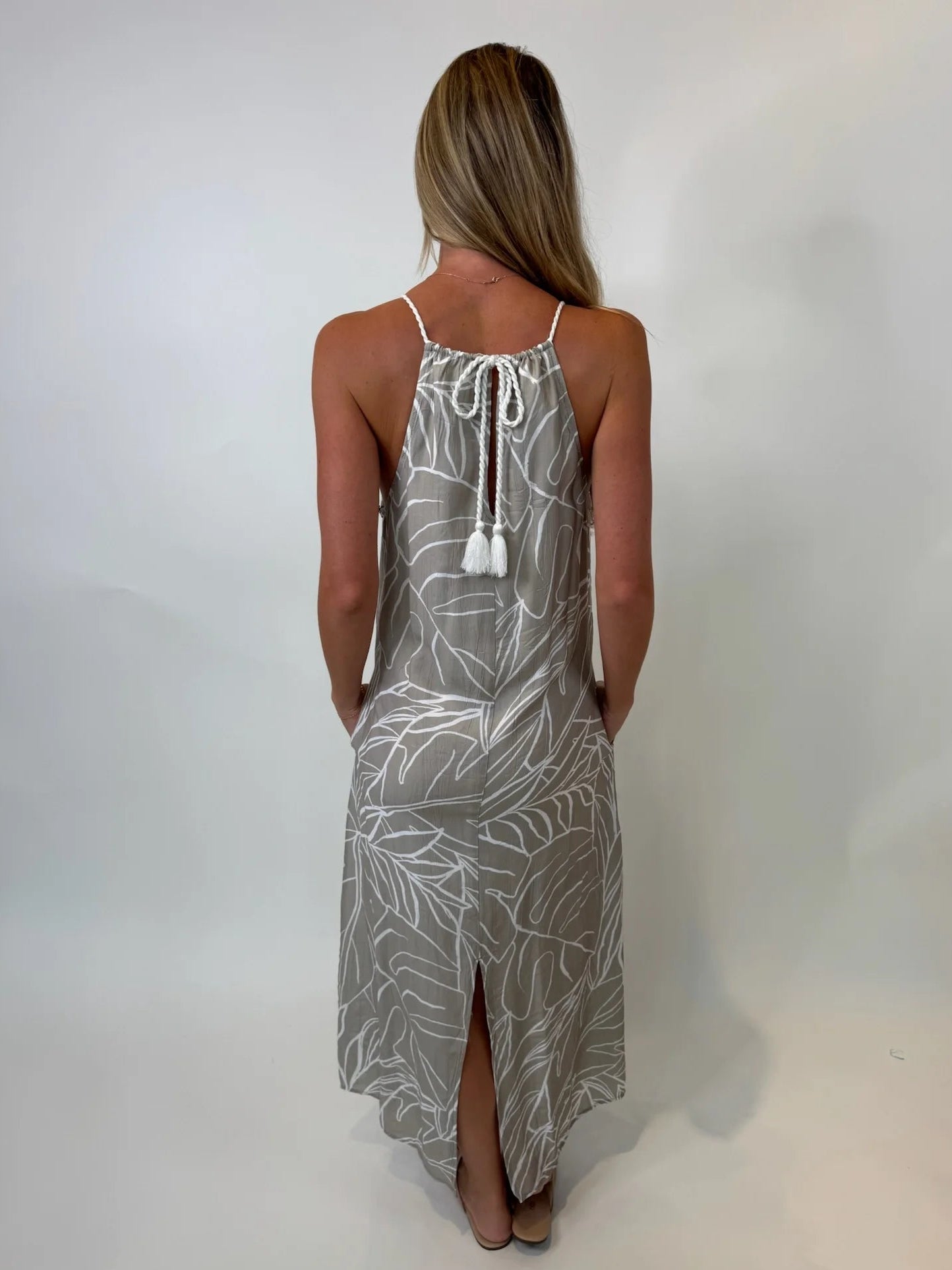 Bella Dahl | Maxi Halter Dress | Back| Vagabond | Apparel | Boutique
